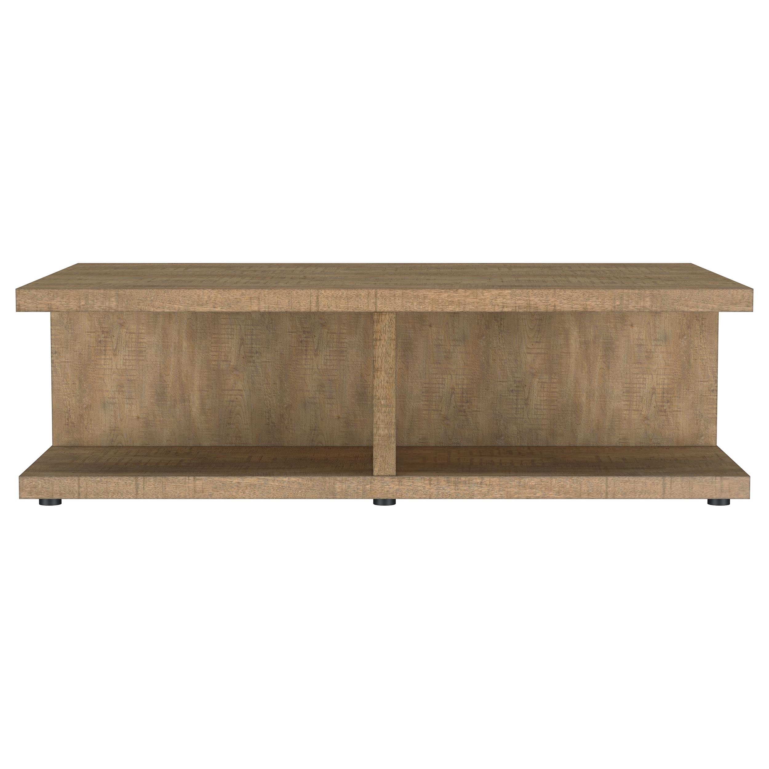 Cortona Square Engineered Wood Cocktail Coffee Table Mango — view 3