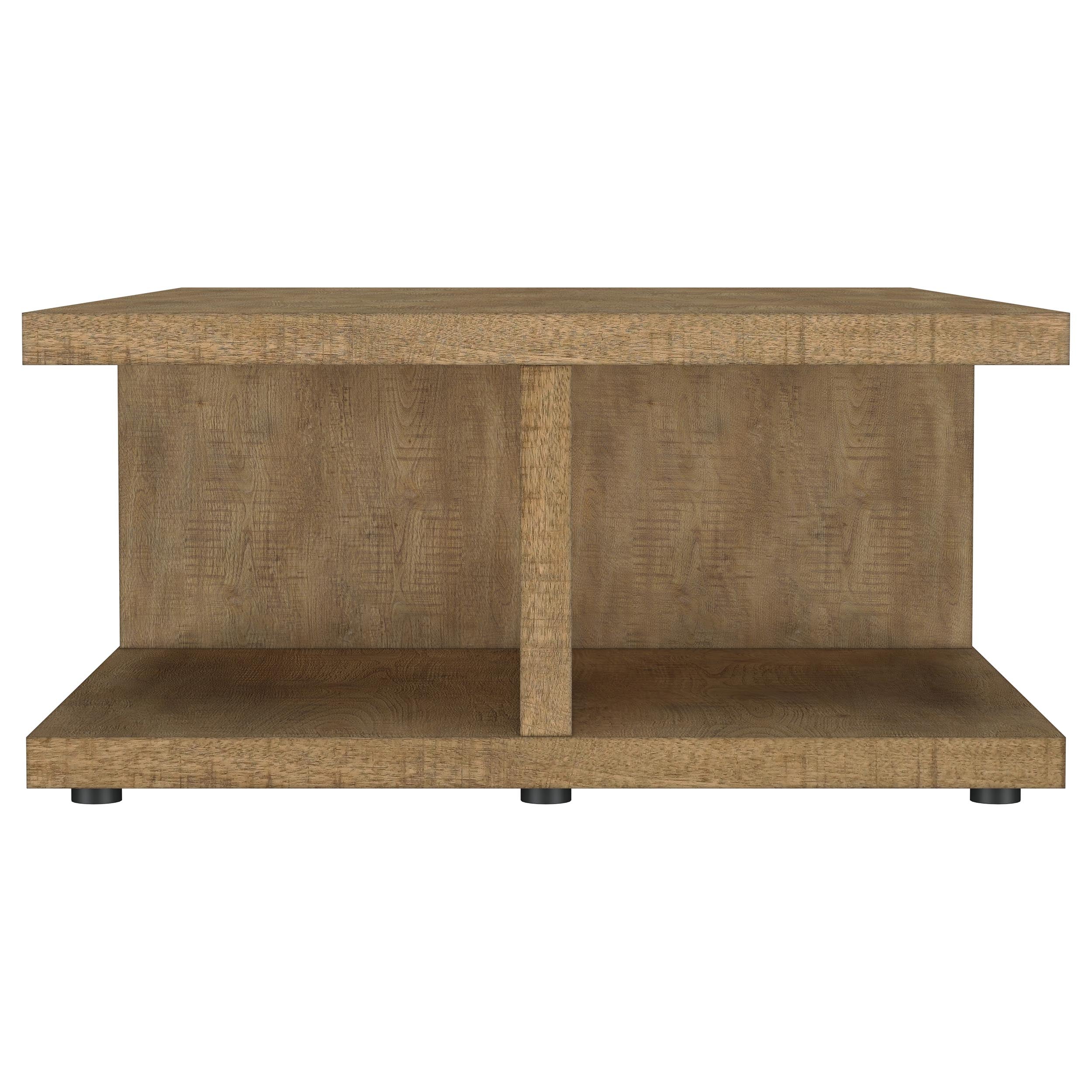 Cortona Square Engineered Wood Cocktail Coffee Table Mango — view 5