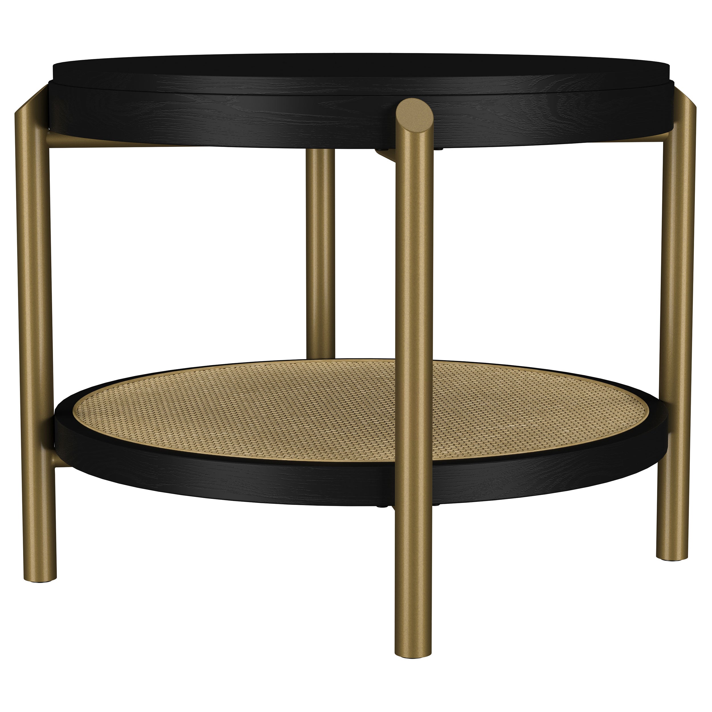 Arini 2-piece Round Coffee and End Table Set Black — view 5