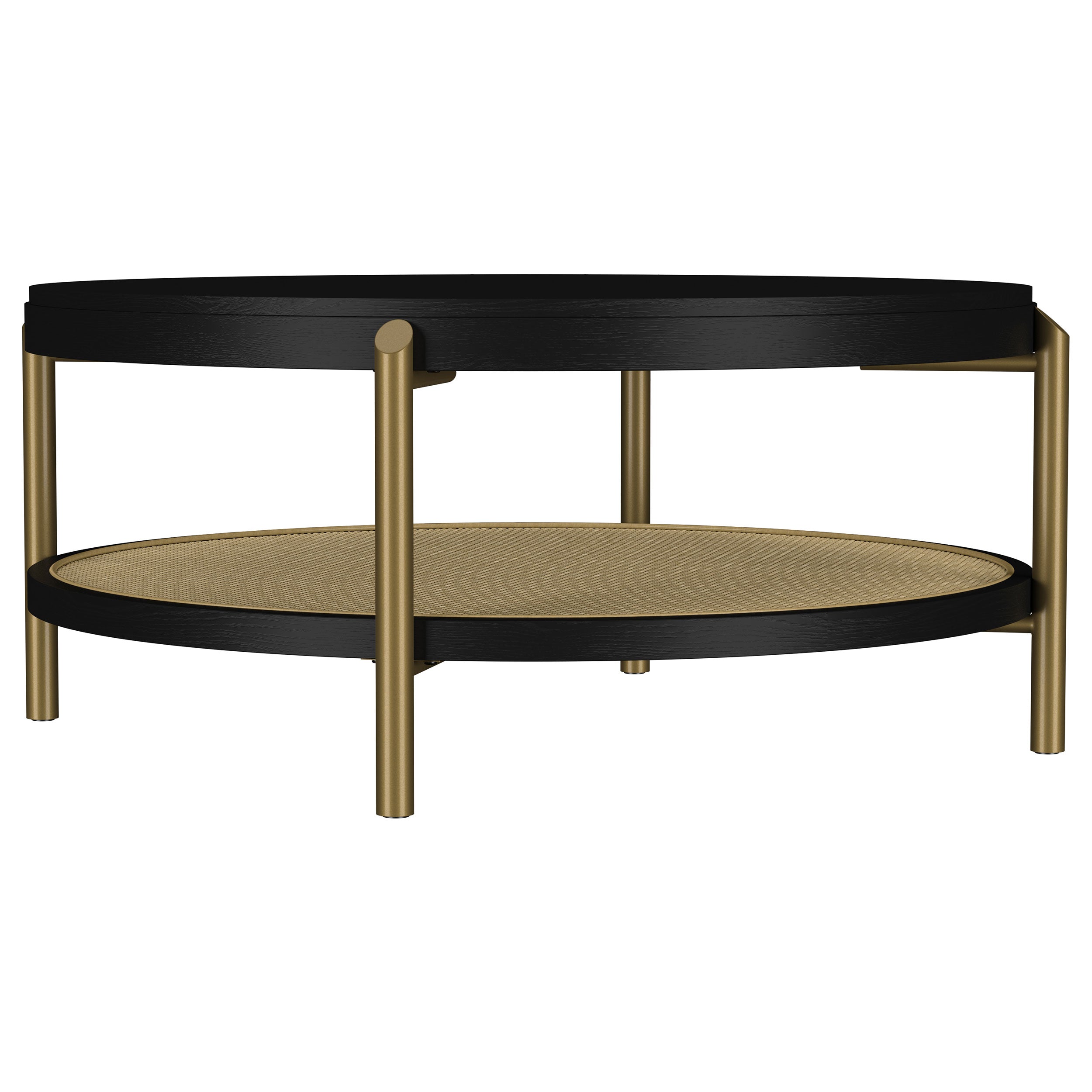 Arini 2-piece Round Coffee and End Table Set Black — view 6