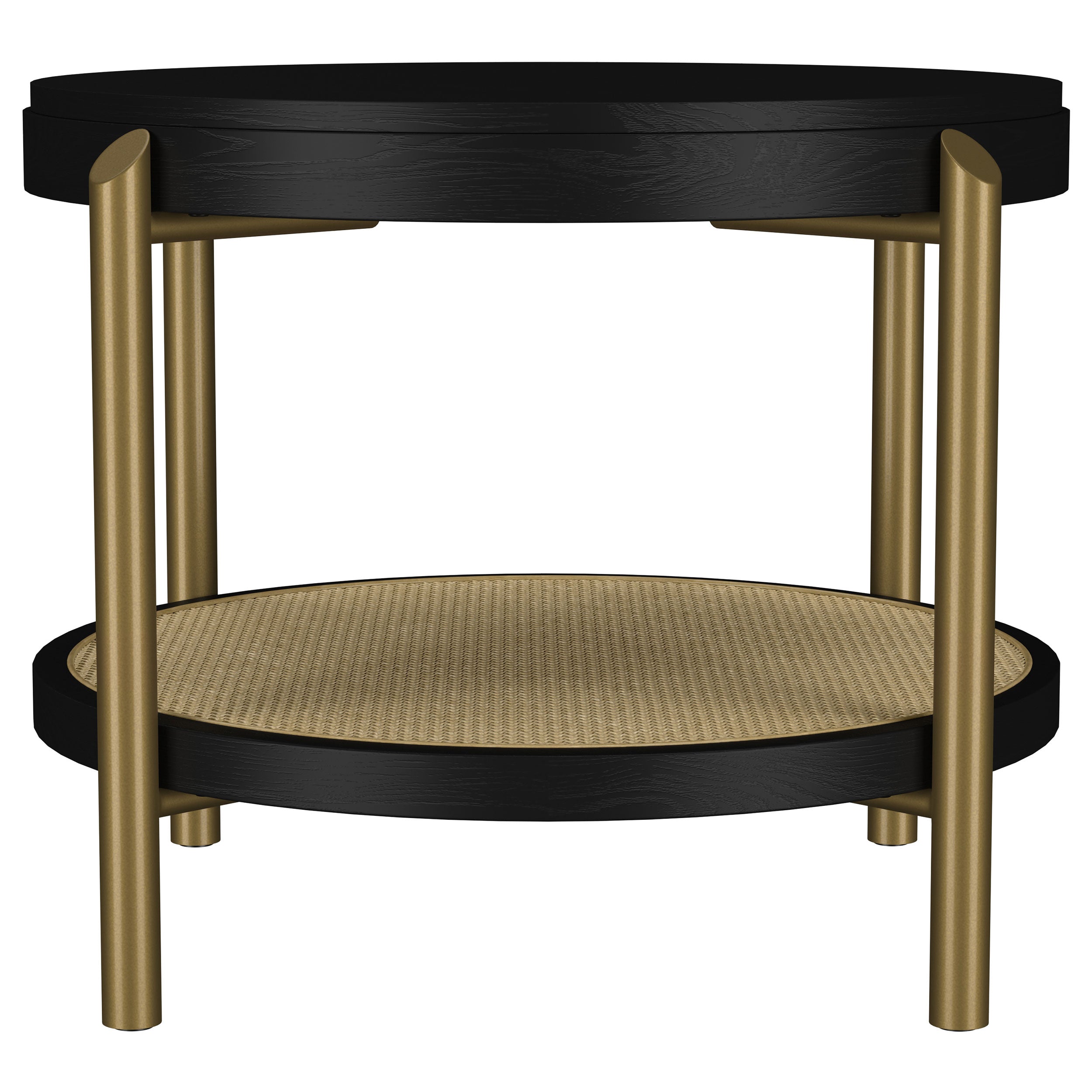 Arini 3-piece Round Coffee and End Table Set Black — view 4