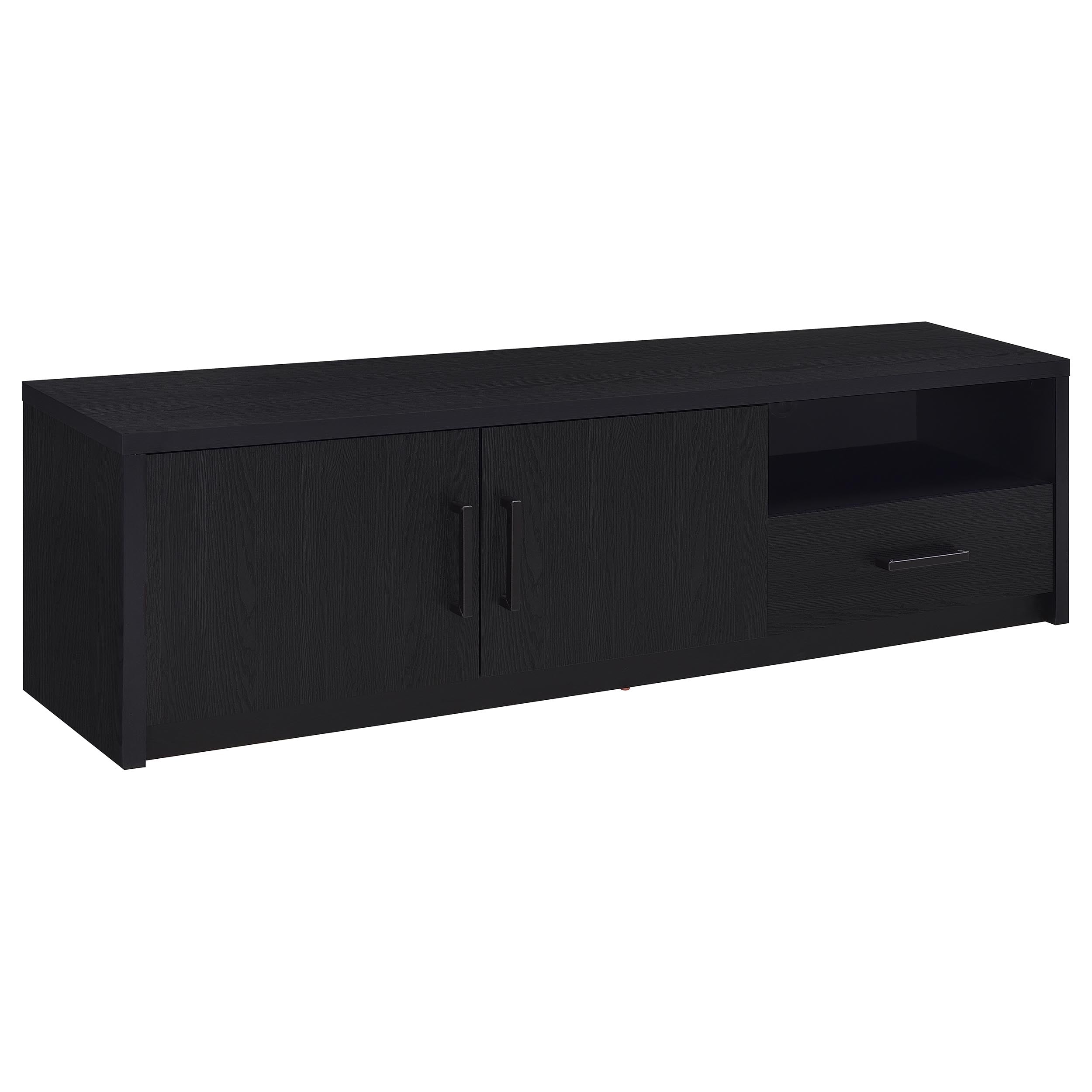 Murray 70-inch 2-door TV Stand Media Console Black — view 1