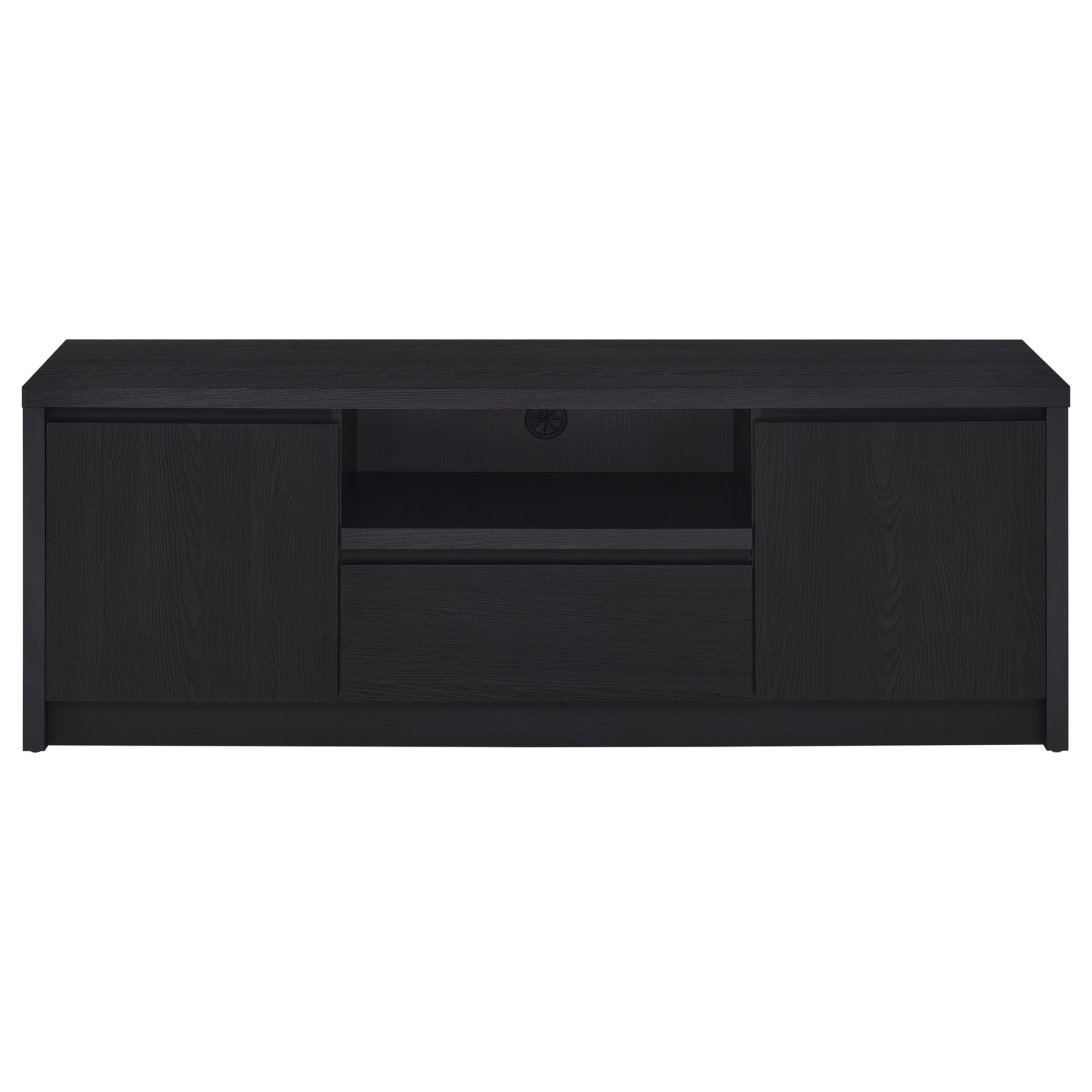 Winfield 60-inch 2-door TV Stand Media Console Black — view 4