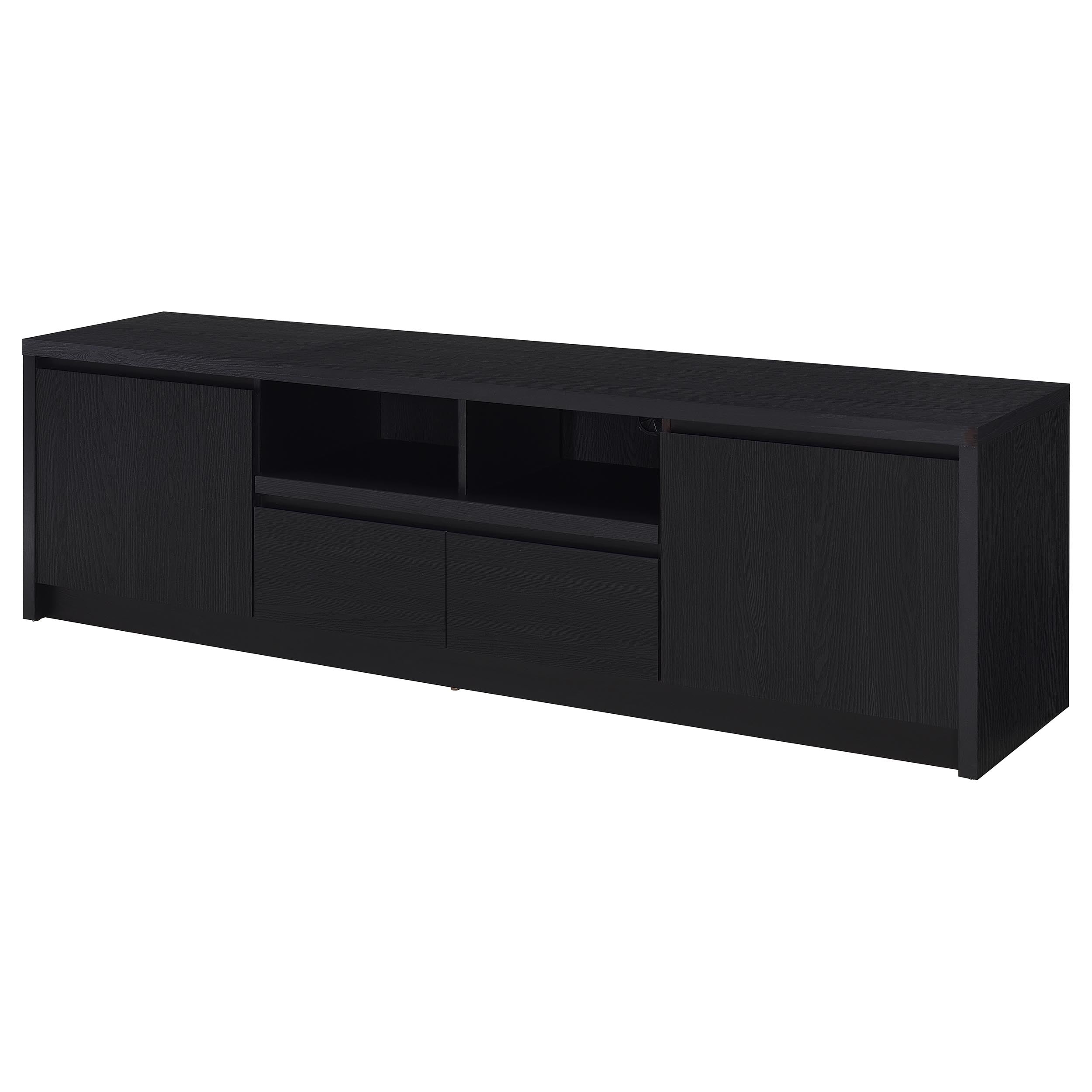 Winfield 78-inch 2-door TV Stand Media Console Black — view 5