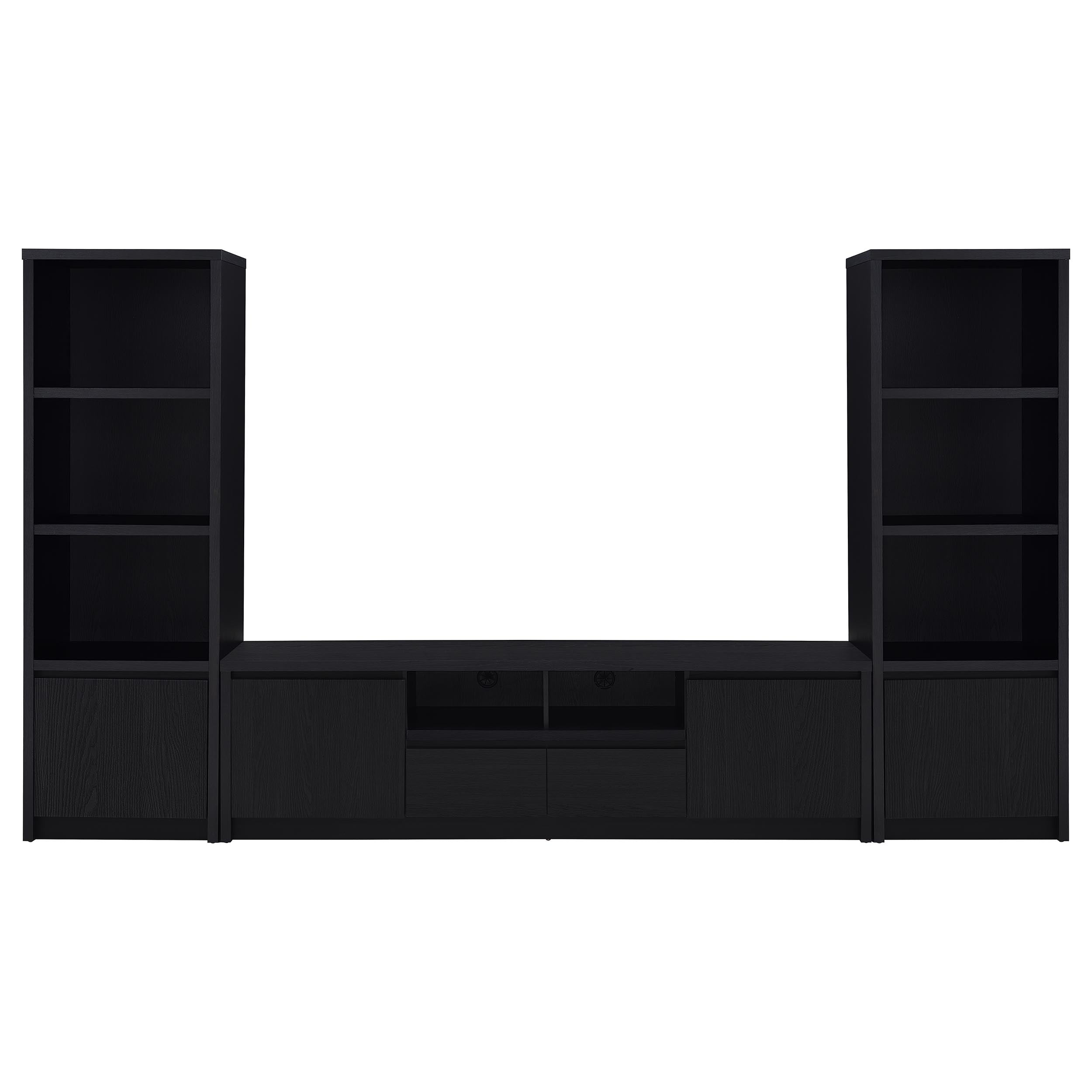 Winfield 78-inch 2-door TV Stand Media Console Black — view 13