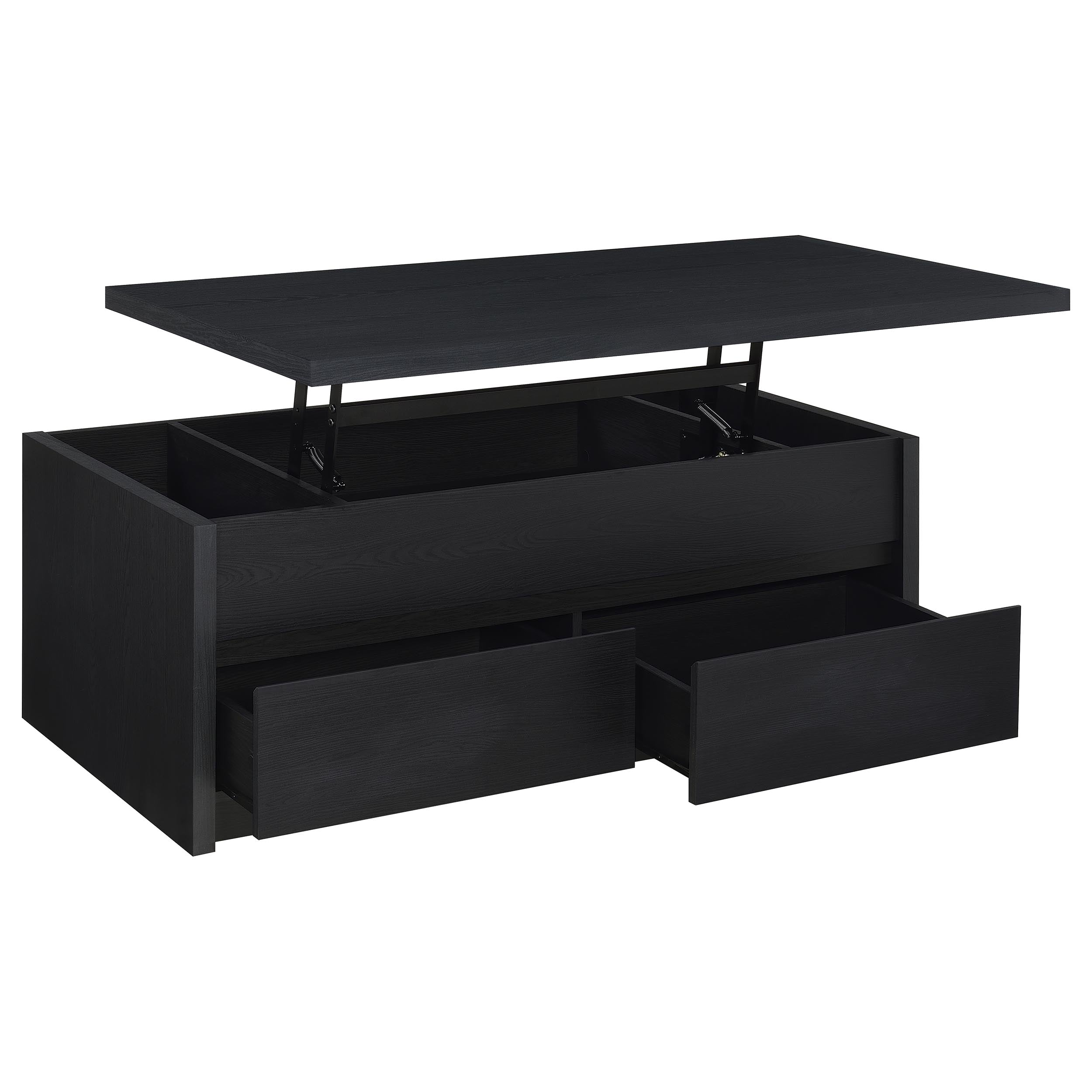 Knapp 3-piece Lift Top Coffee Table Set Black — view 9