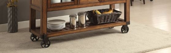 Kadri - Kitchen Cart - Distressed Chestnut