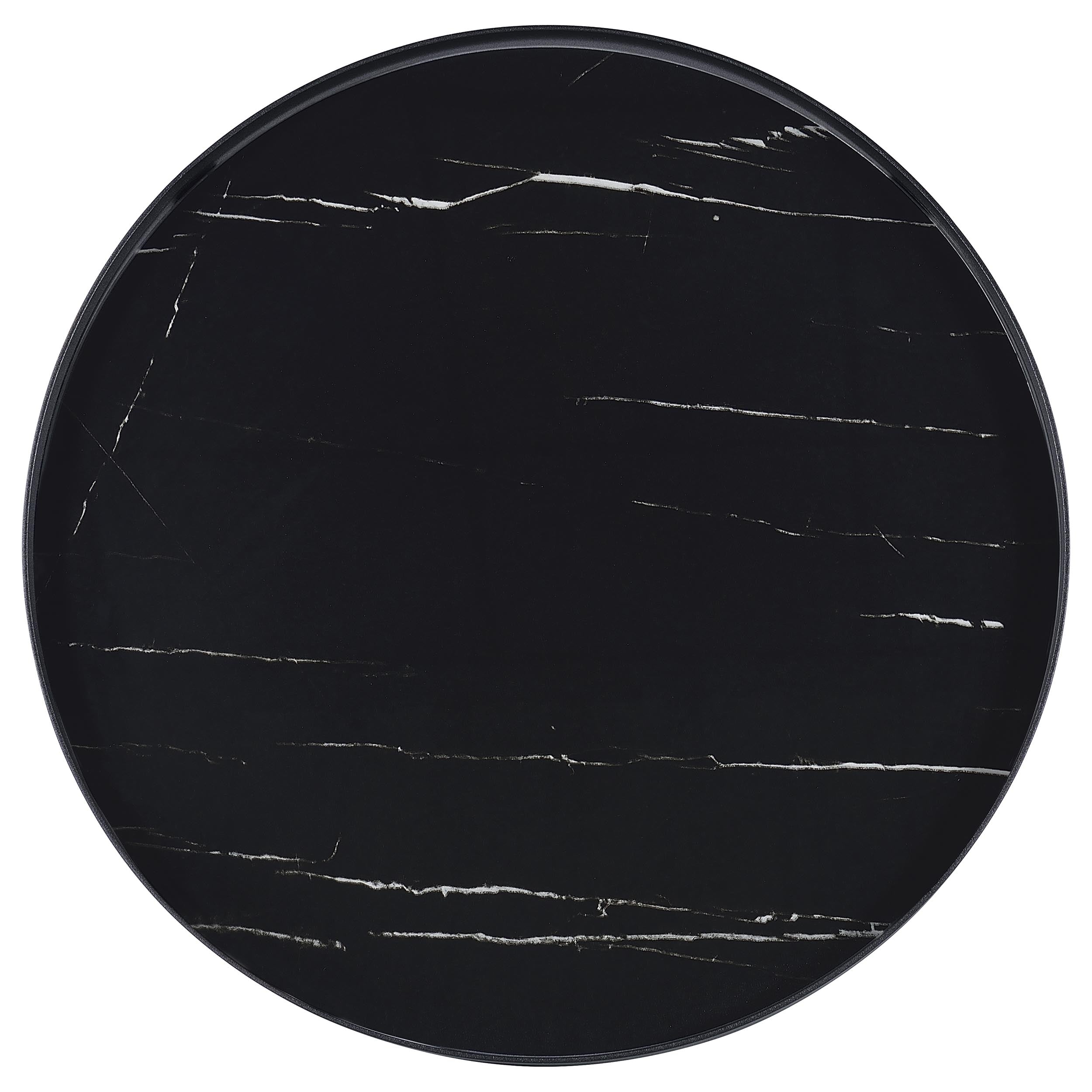 Briggs 2-piece Round Coffee and End Table Set Black — view 5