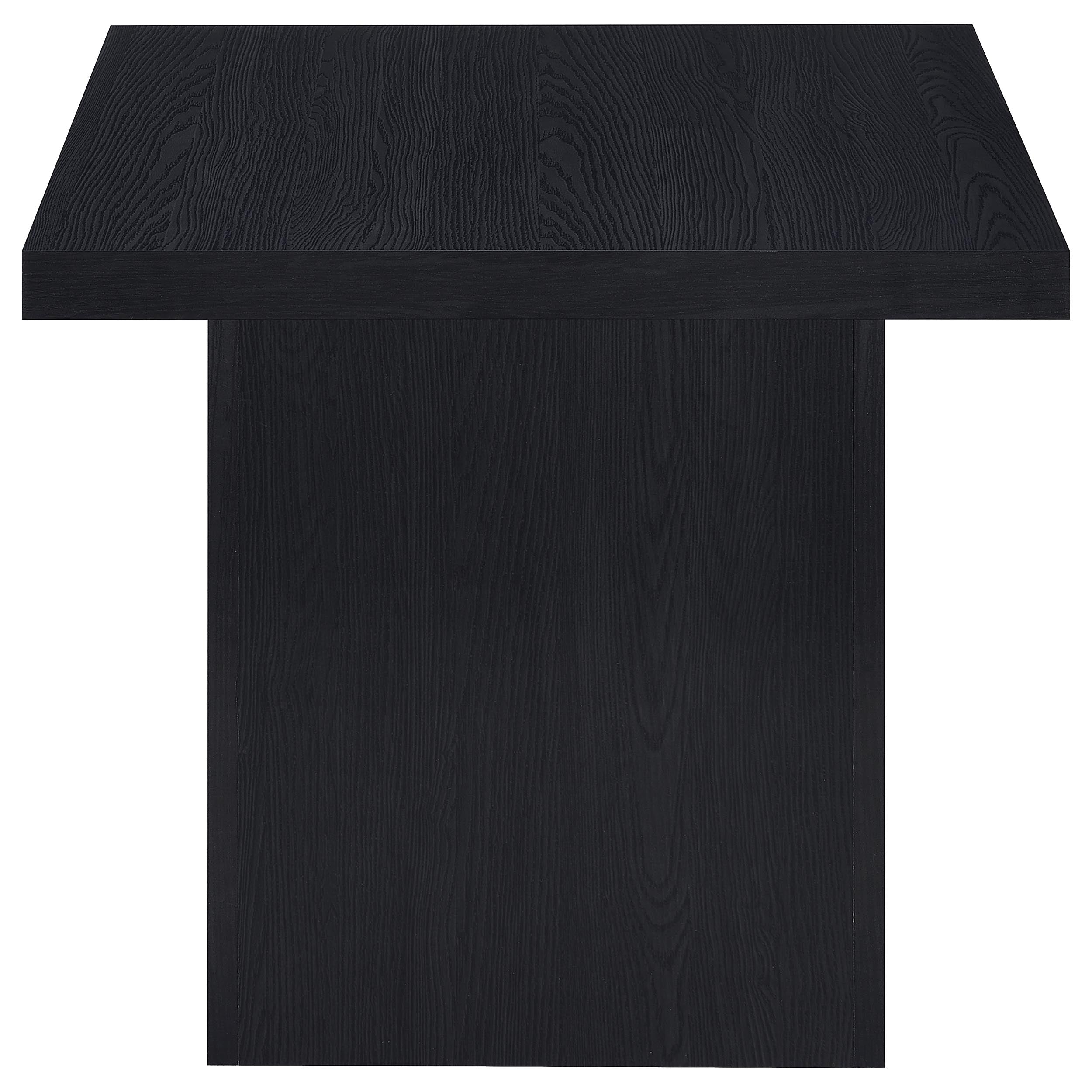 Max Square Engineered Laminate End Side Table Black — view 5
