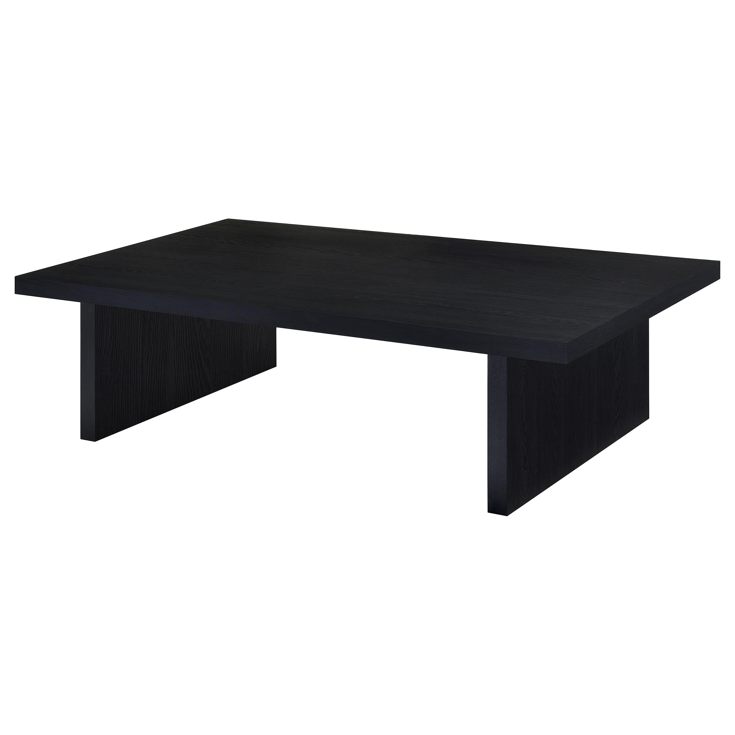 Max 2-piece Rectangular Coffee and End Table Set Black — view 9
