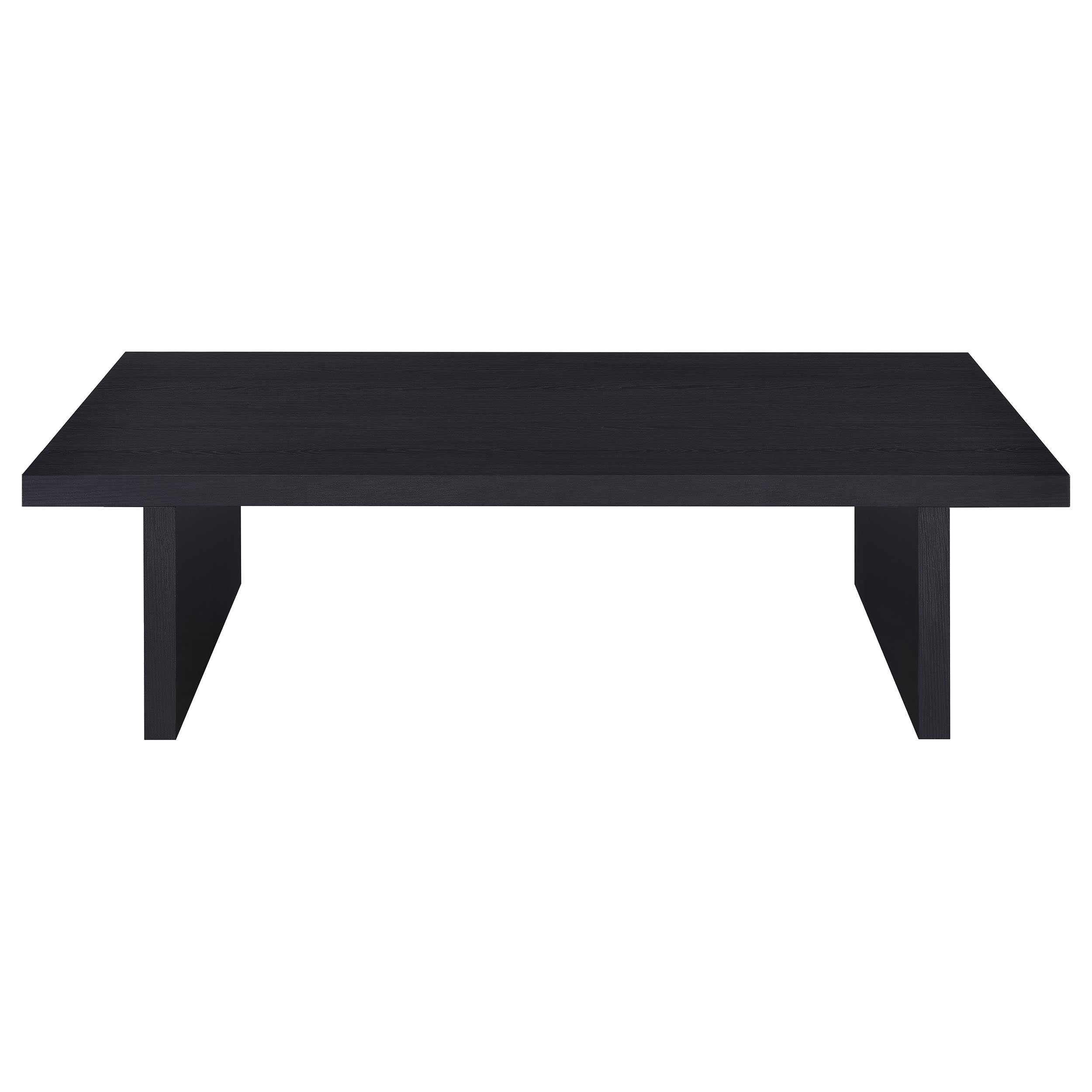Max 2-piece Rectangular Coffee and End Table Set Black — view 10