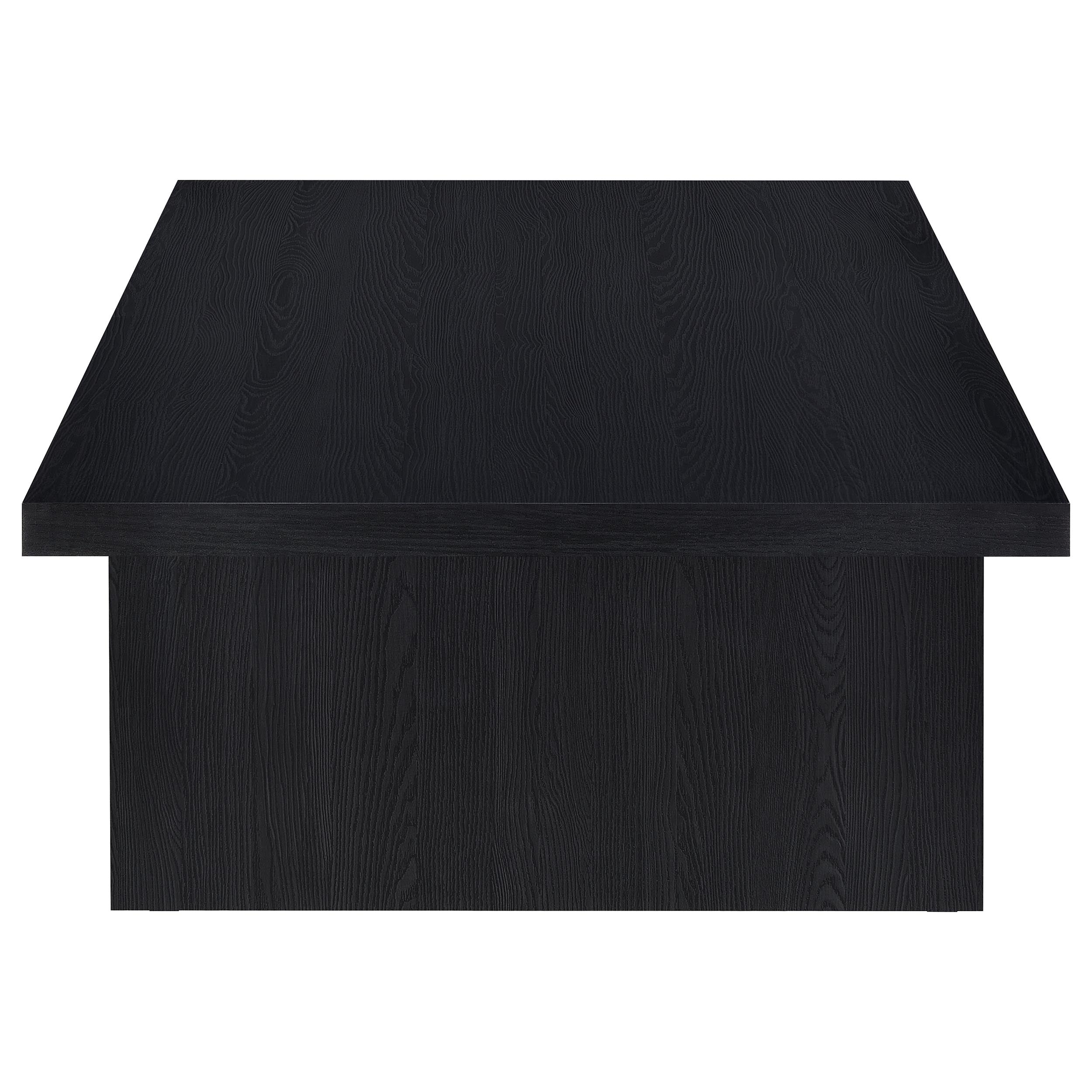 Max 3-piece Rectangular Coffee and End Table Set Black — view 12