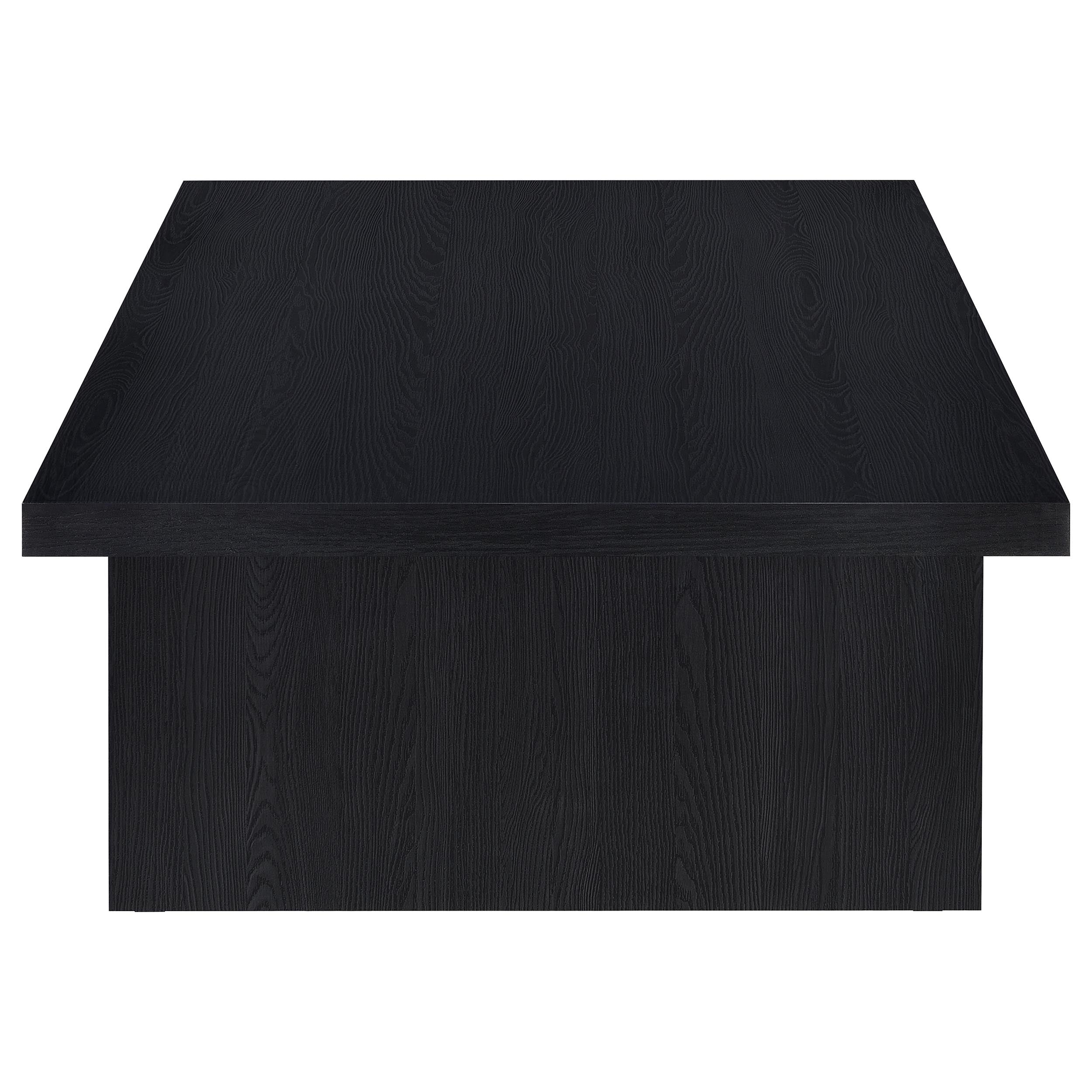 Max Rectangular Engineered Laminate Coffee Table Black — view 4