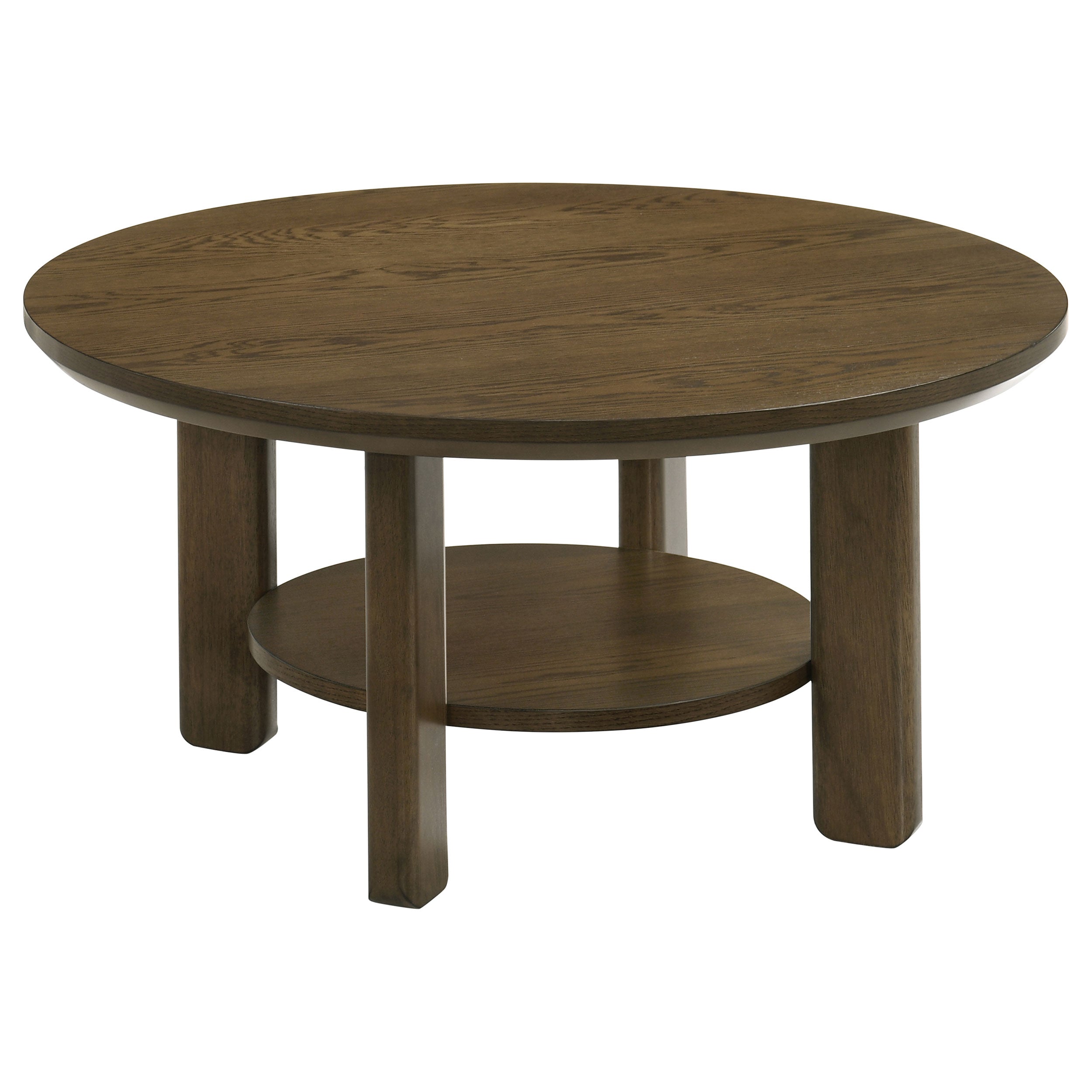 Ottowa 3-piece Round Wood Coffee Table Set Brown — view 6