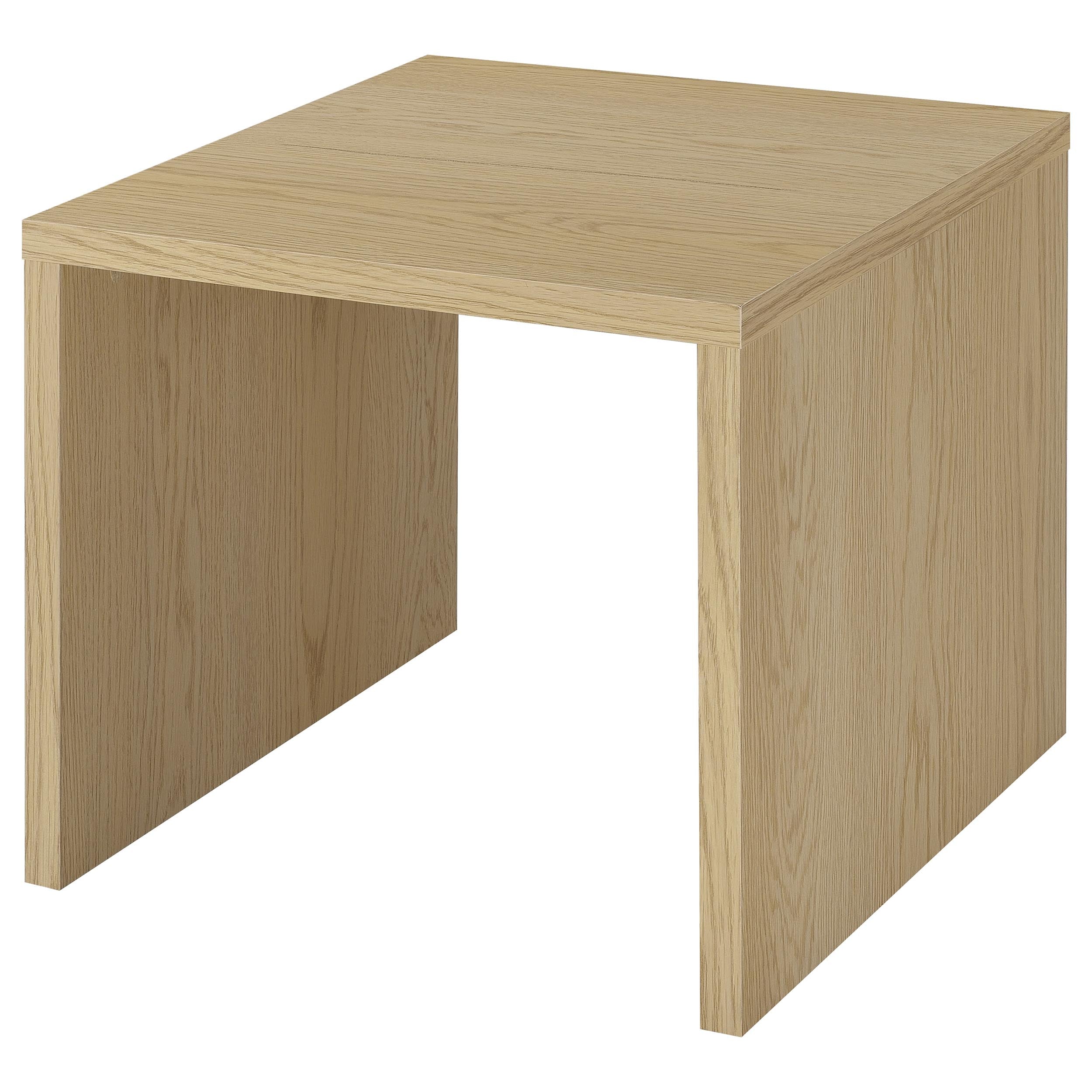 Canoga Engineered Wood Accent Side End Table Light Oak — view 4