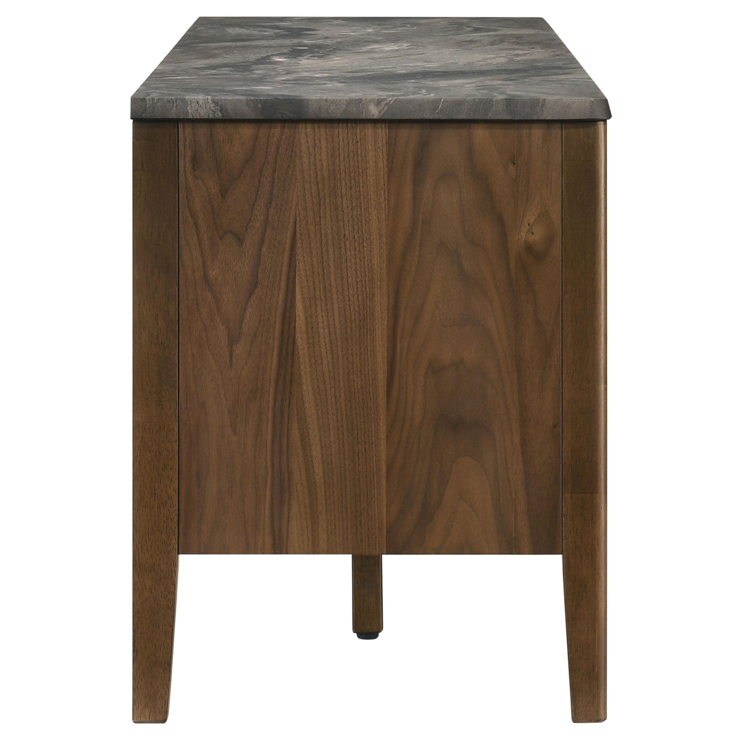 Bradley 63-inch 2-Door SmartTop TV Stand Smokey Grey and Brown — view 10