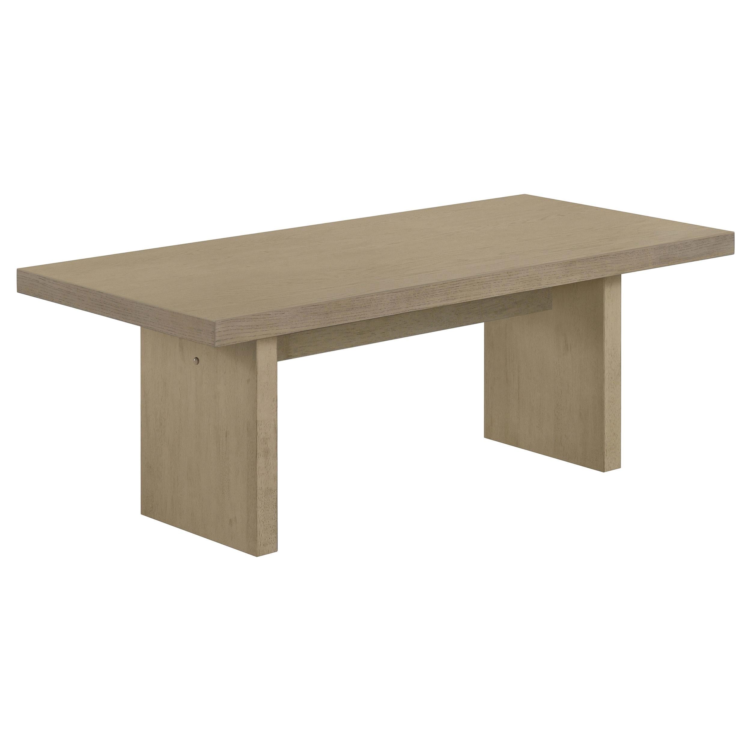 Decker 47-Inch Rectangular Cocktail Coffee Table Natural Oak — view 1