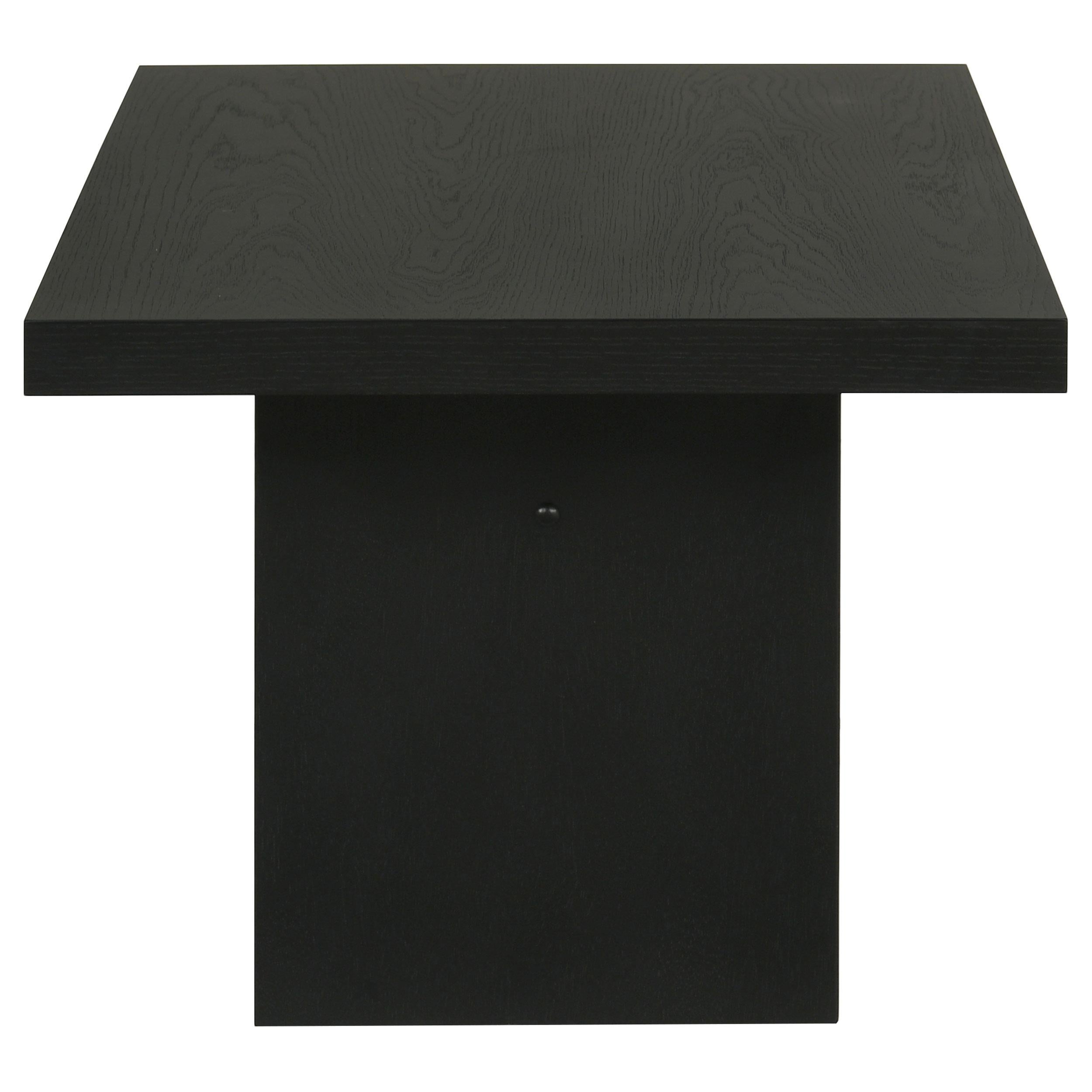 Decker 47-Inch Rectangular Cocktail Coffee Table Black — view 4