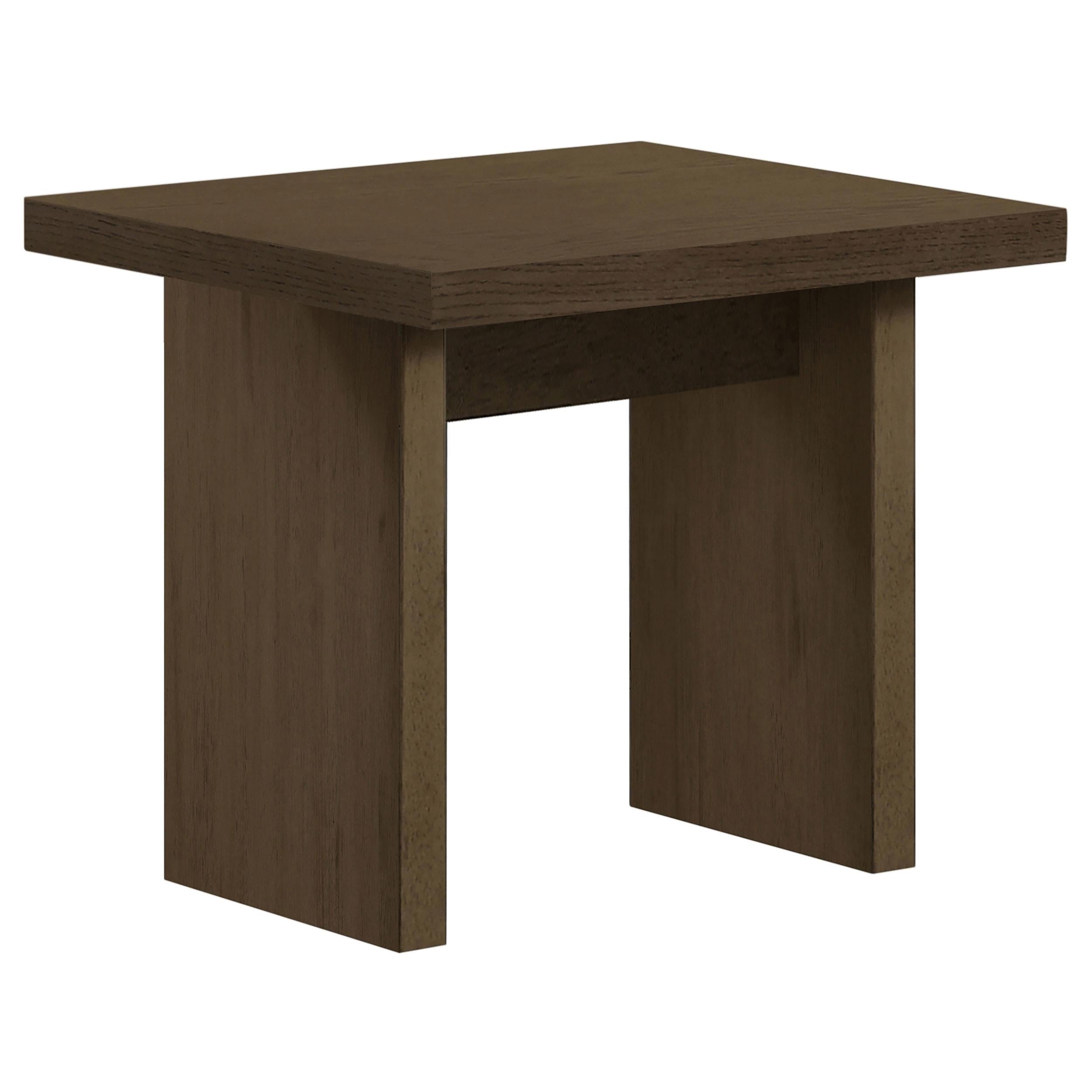 Decker Square Occasional Side End Table Walnut — view 1