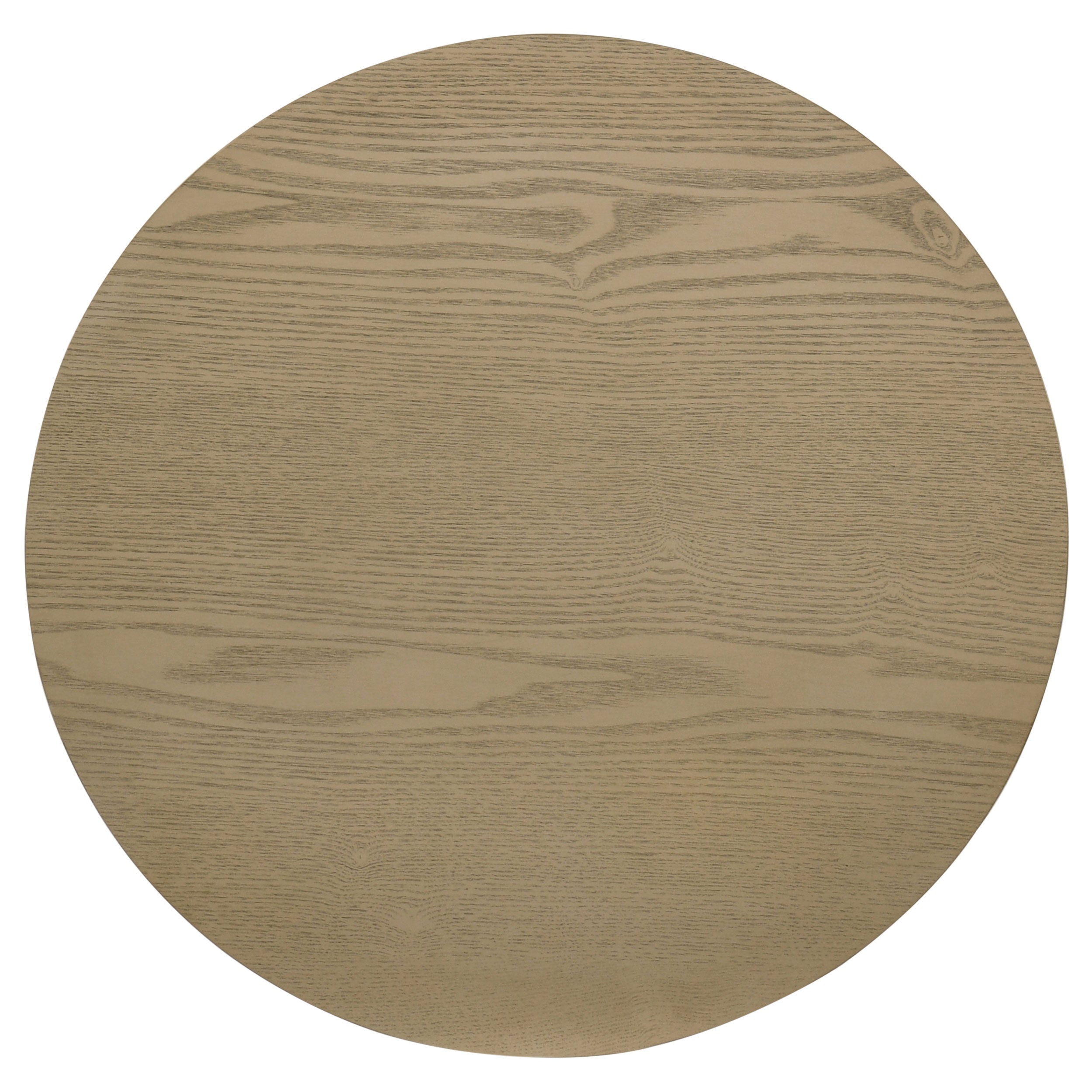 Hamlyn Round Fluted Occasional Side End Table Natural Oak — view 3