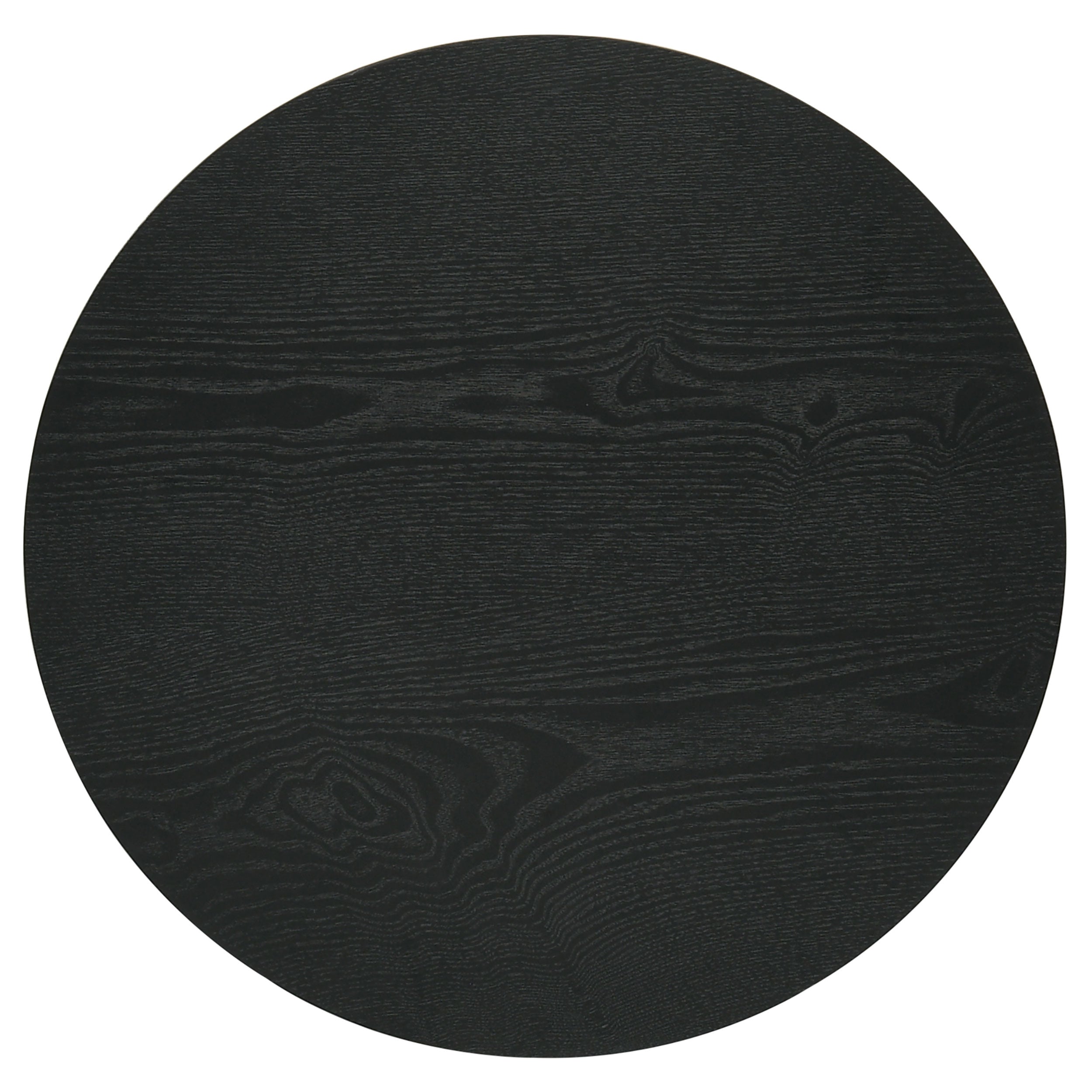 Hamlyn 3-piece Round Fluted Coffee and End Table Set Black — view 4