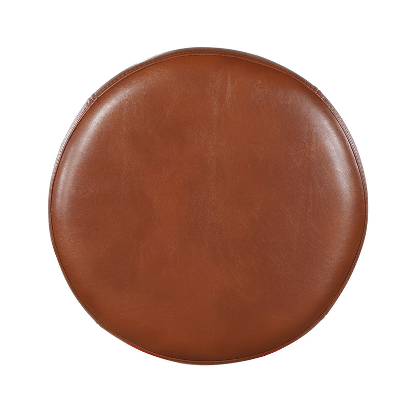 Michael - Backless Counter Height Stool With Padded Seat And Powder Coated Frame - Caramel