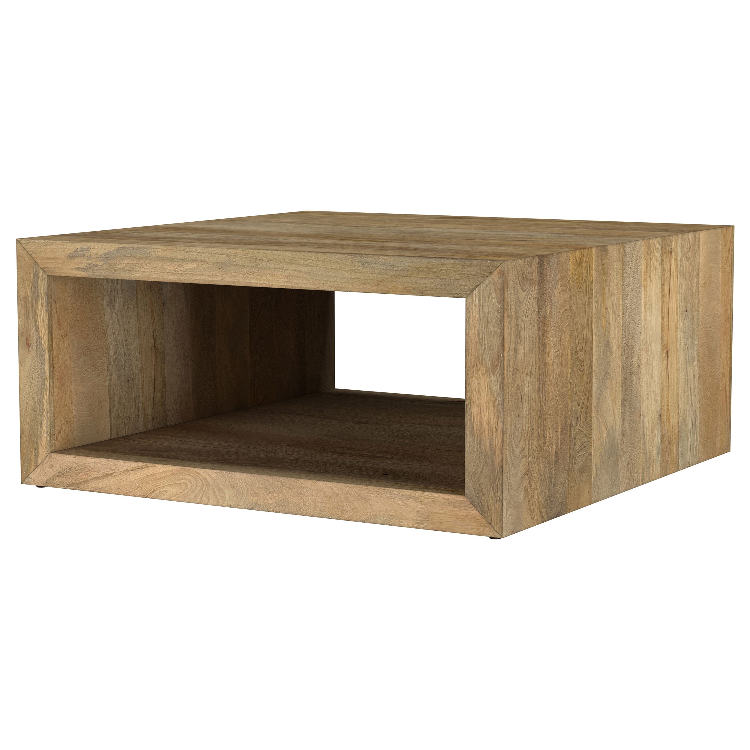 Benton Square Solid Mango Wood Coffee Table Natural — view 4