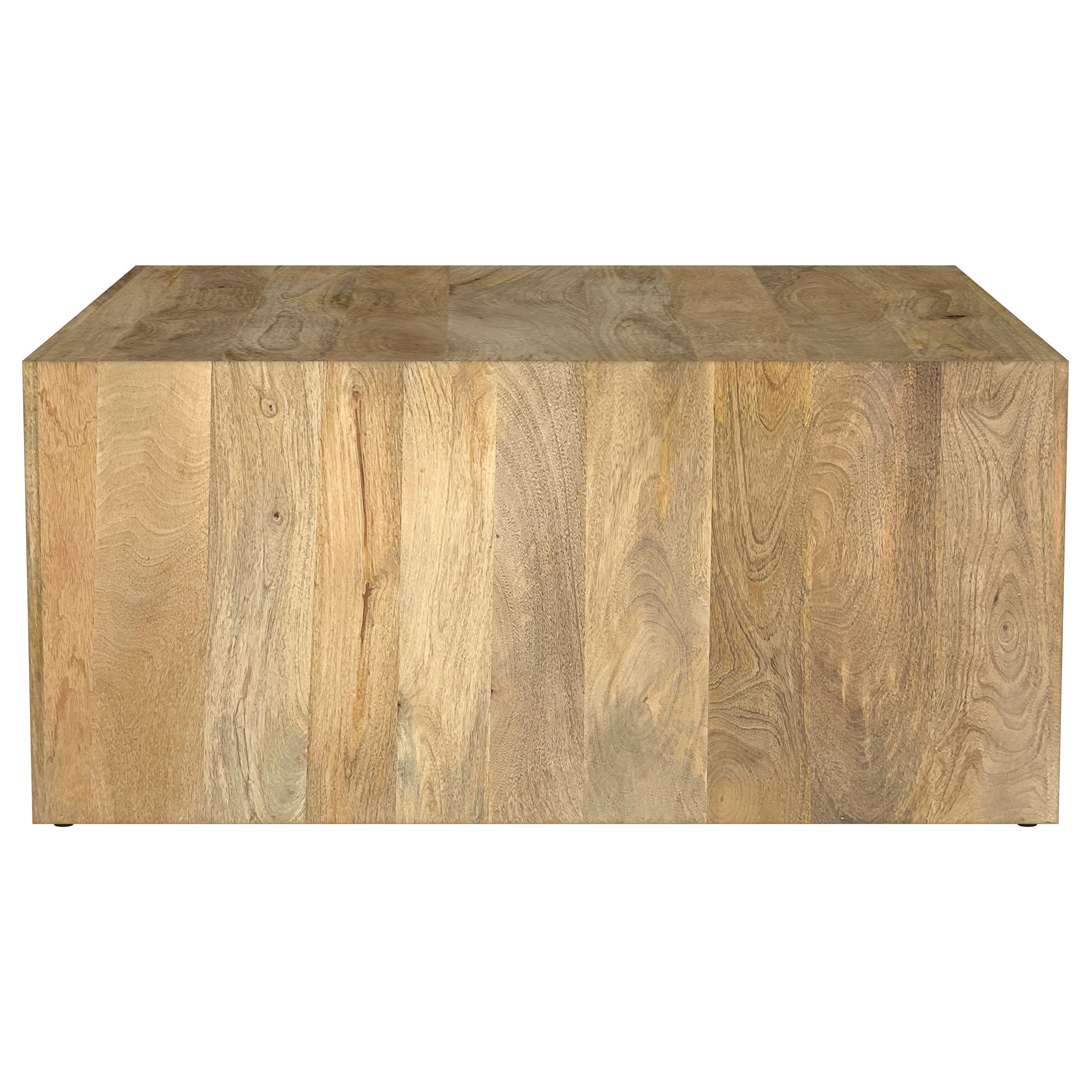 Benton Square Solid Mango Wood Coffee Table Natural — view 5