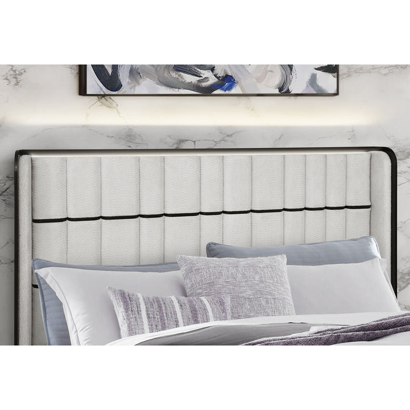 Isaiah - Bed With TV Lift-LED Speakers And Fireplace