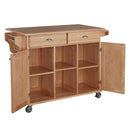 General Line - Kitchen Cart - Wood - Light Brown - 35"