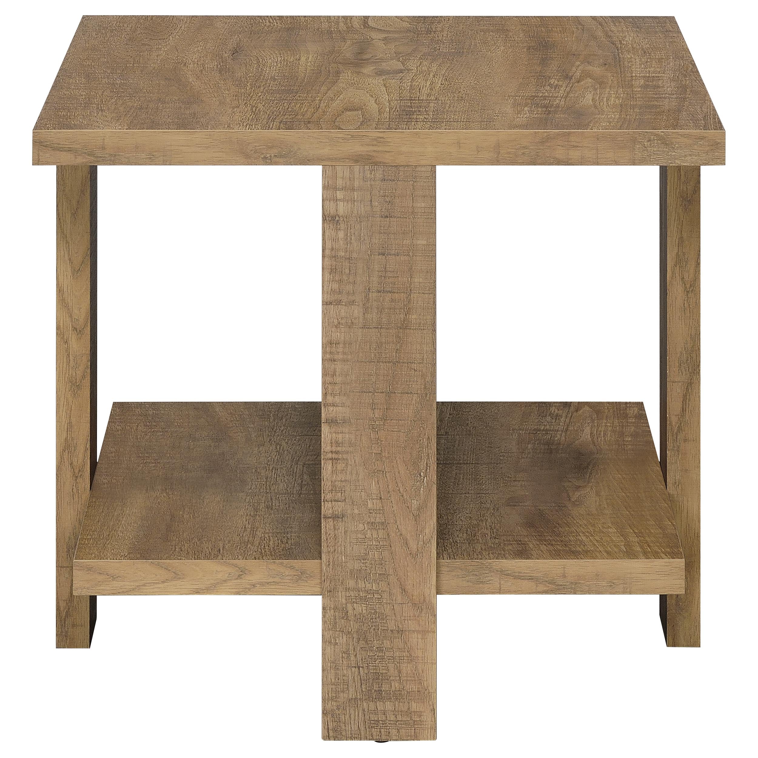 Dawn 2-piece Round Coffee and End Table Set Mango Brown — view 5
