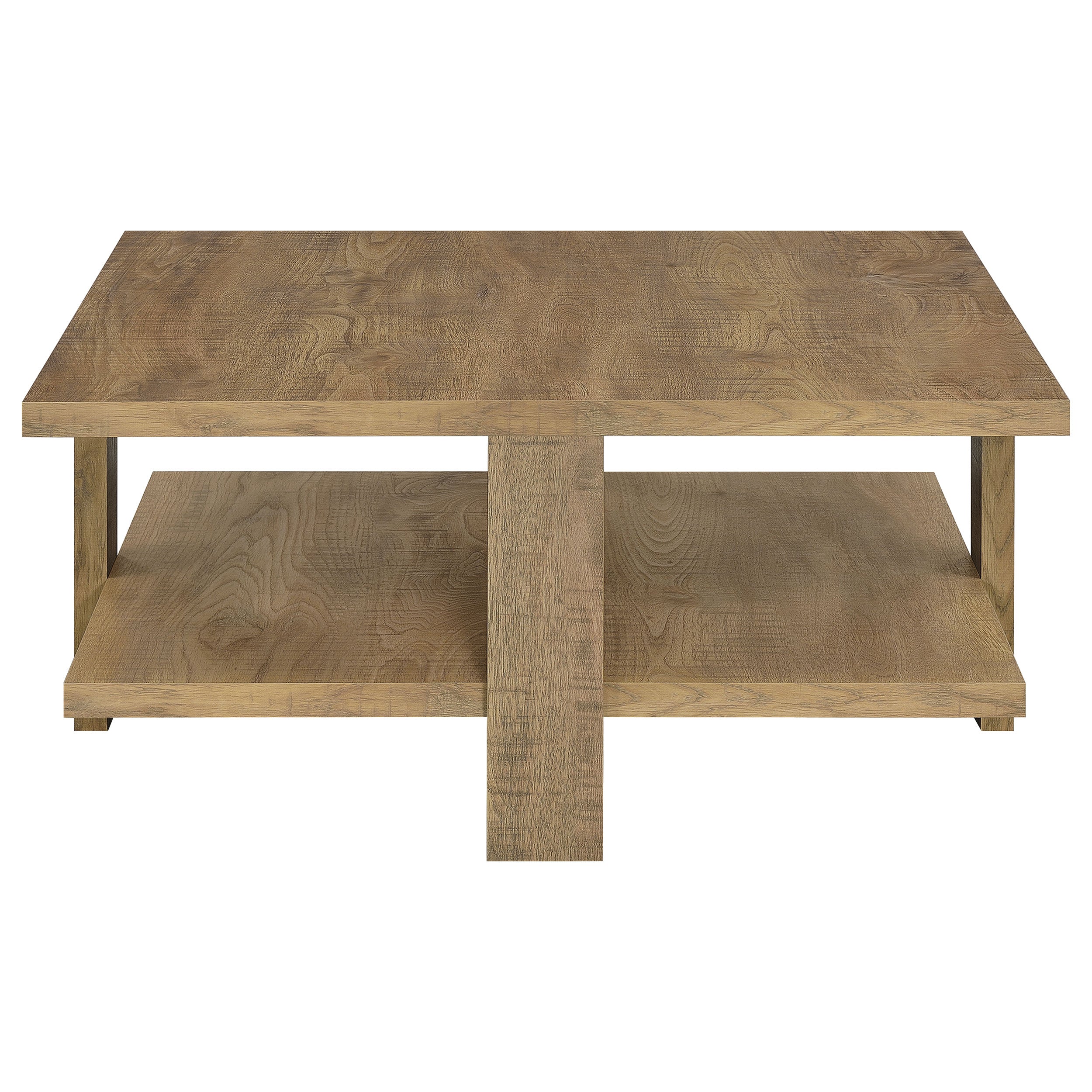 Dawn Square Engineered Wood Coffee Table Mango Brown — view 4