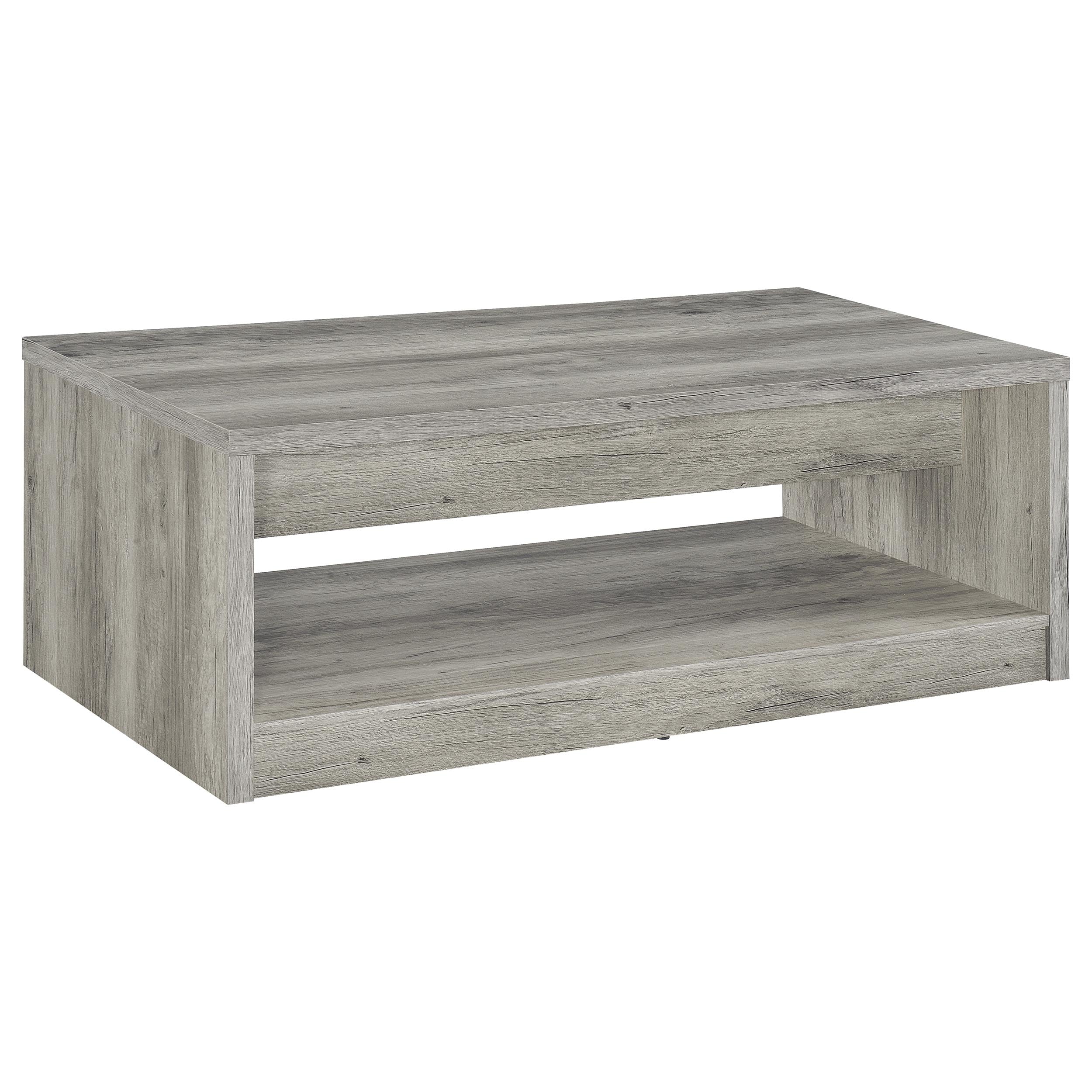 Felix 2-drawer Engineered Wood Coffee Table Grey Driftwood — view 6