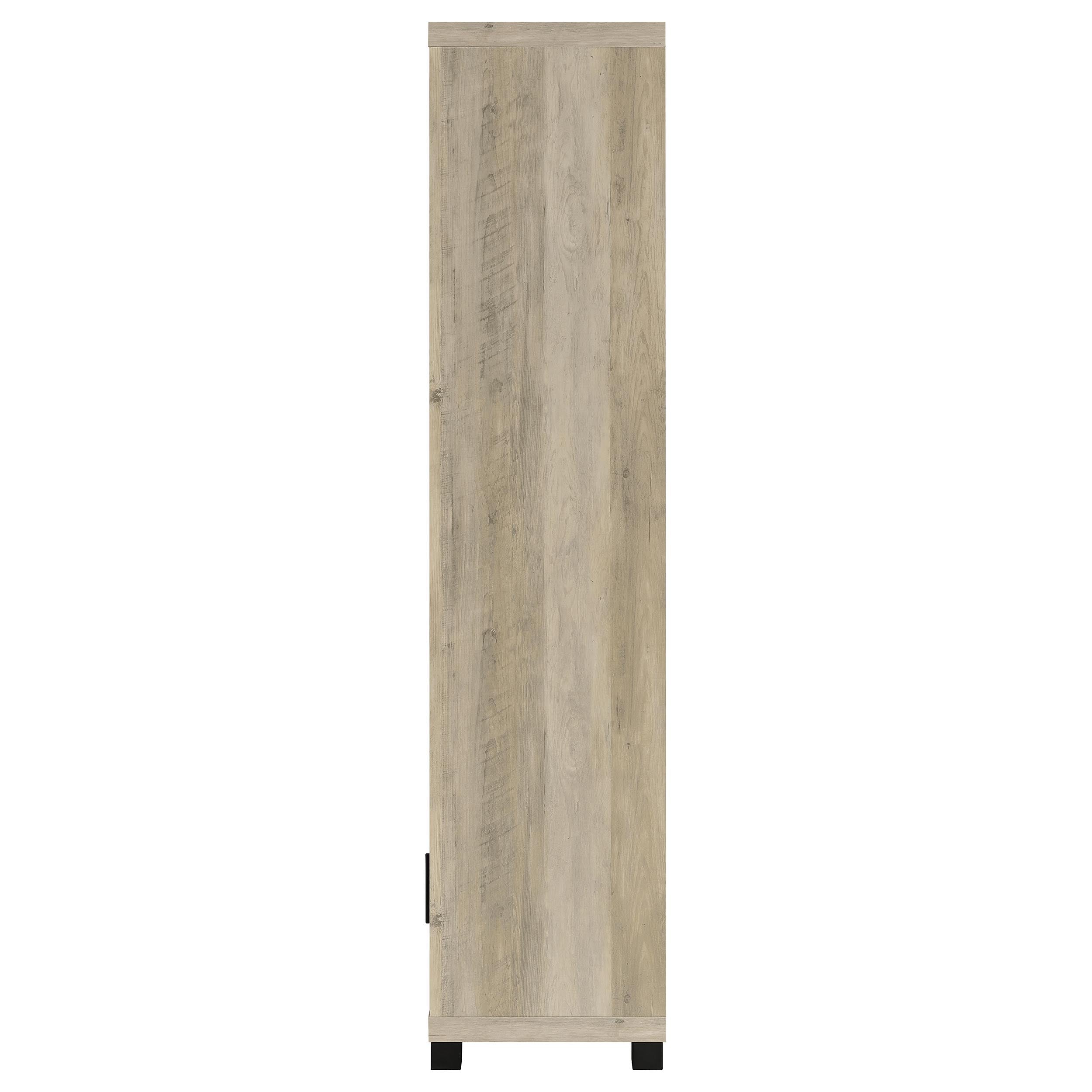 Sachin 3-shelf Engineered Wood Media Tower Distressed Pine — view 5
