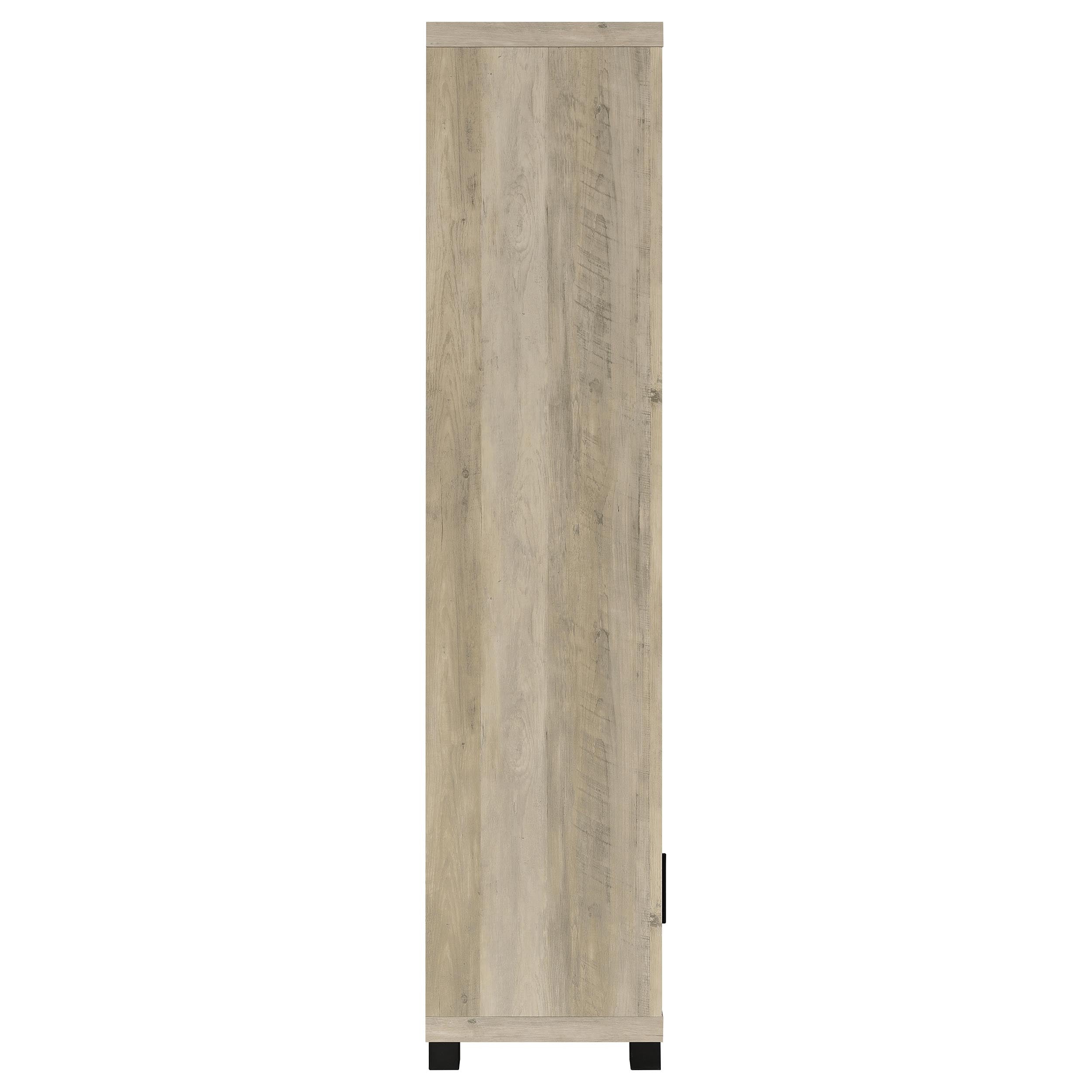 Sachin 3-shelf Engineered Wood Media Tower Distressed Pine — view 8