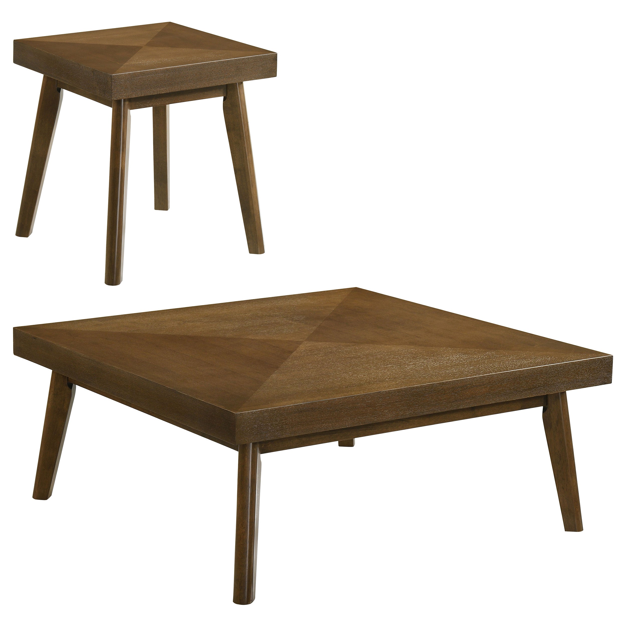 Westerly 2-piece Square Coffee and End Table Set Walnut — view 2