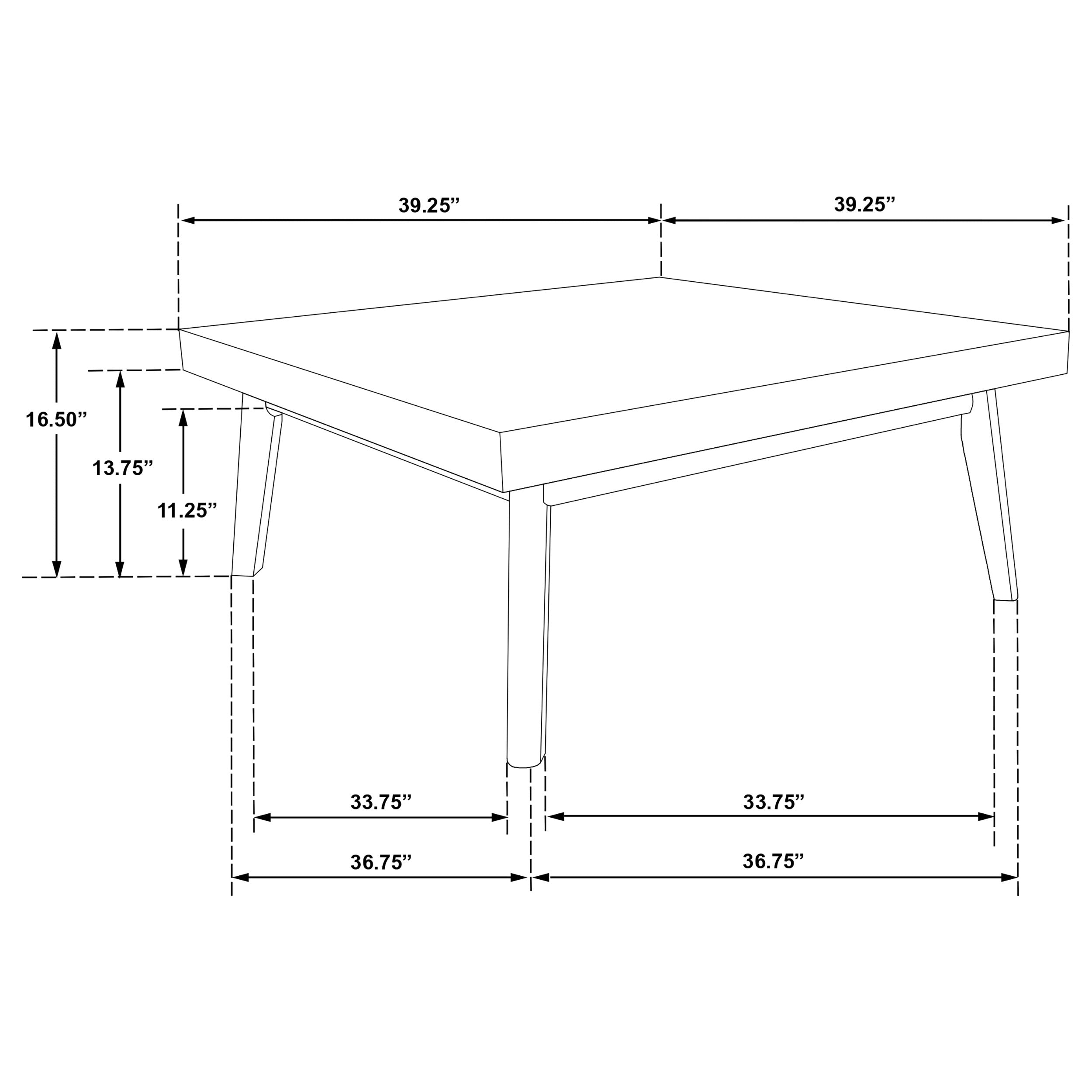 Westerly 3-piece Square Coffee and End Table Set Walnut — view 12