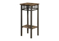 Accent Table Plant Stand Square For Living Room Tempered Glass