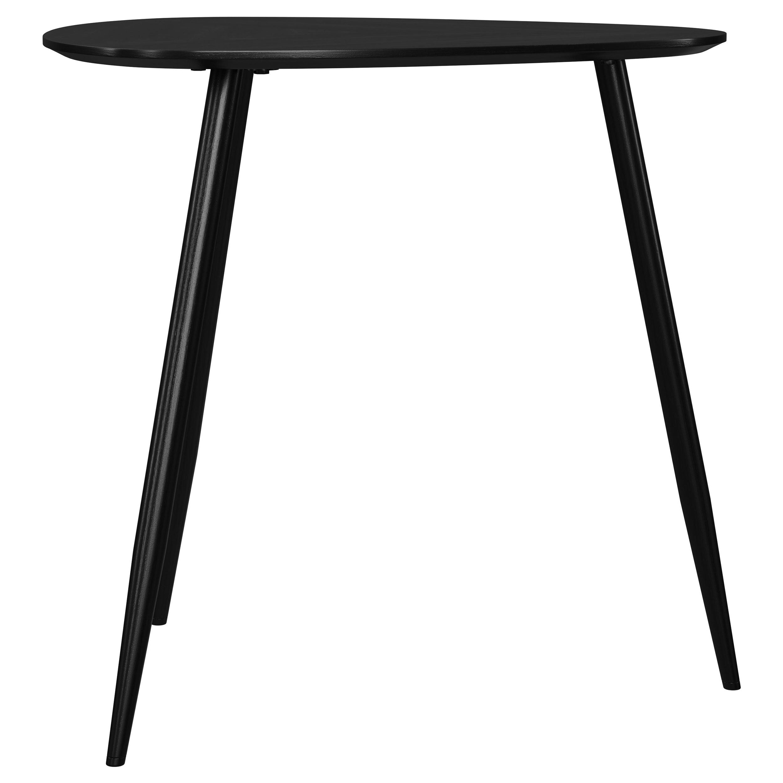 Odessa 2-piece Triangular Coffee and End Table Set Black — view 5