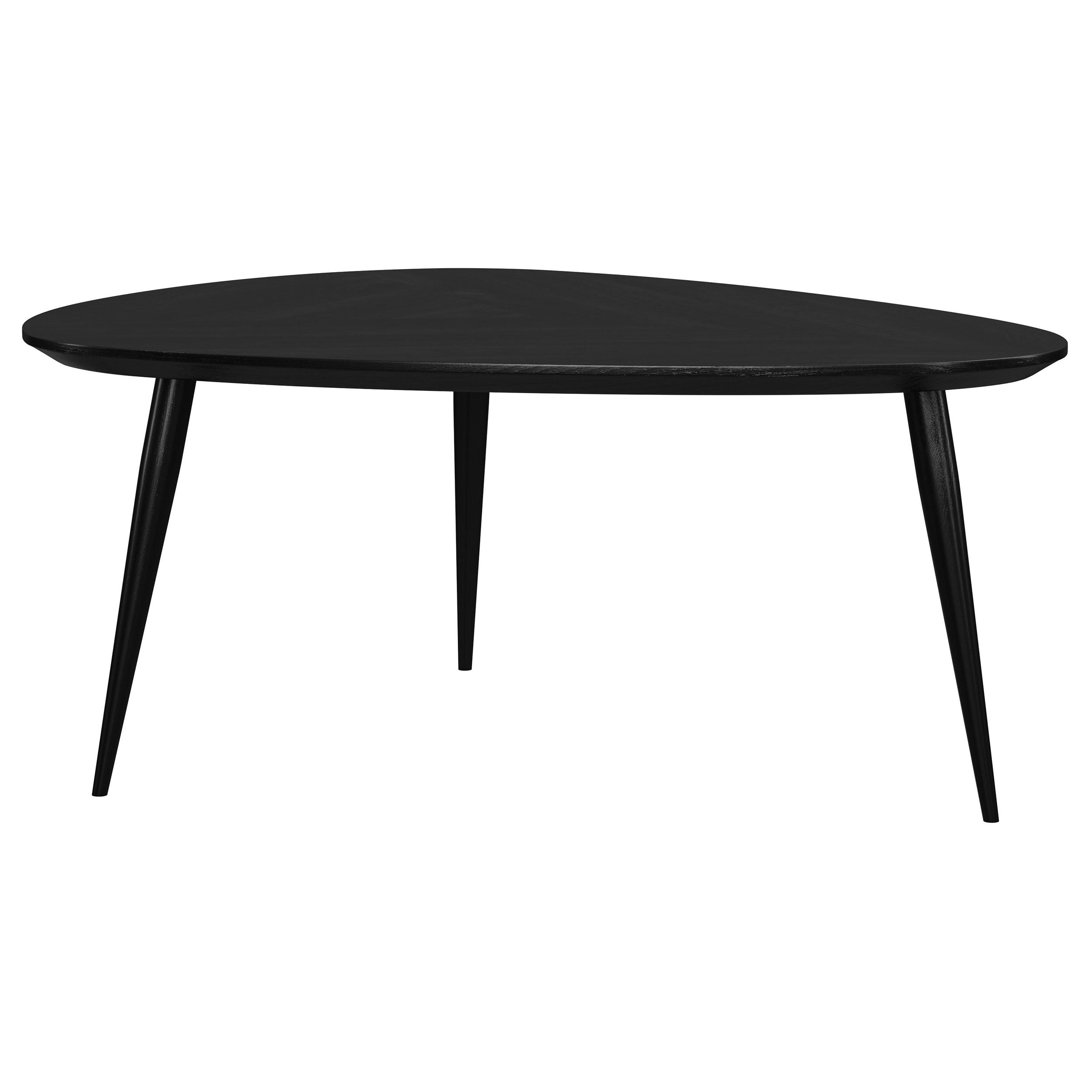 Odessa 2-piece Triangular Coffee and End Table Set Black — view 7