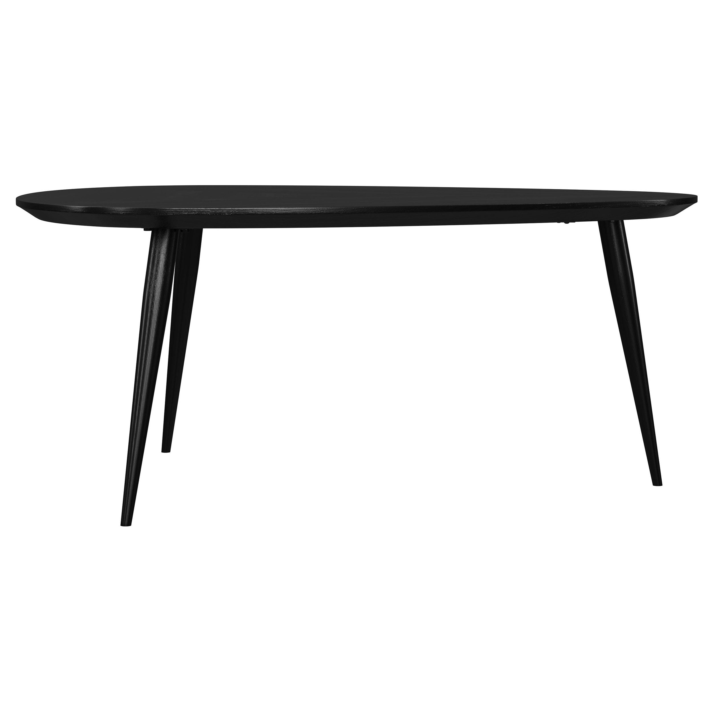 Odessa 2-piece Triangular Coffee and End Table Set Black — view 9