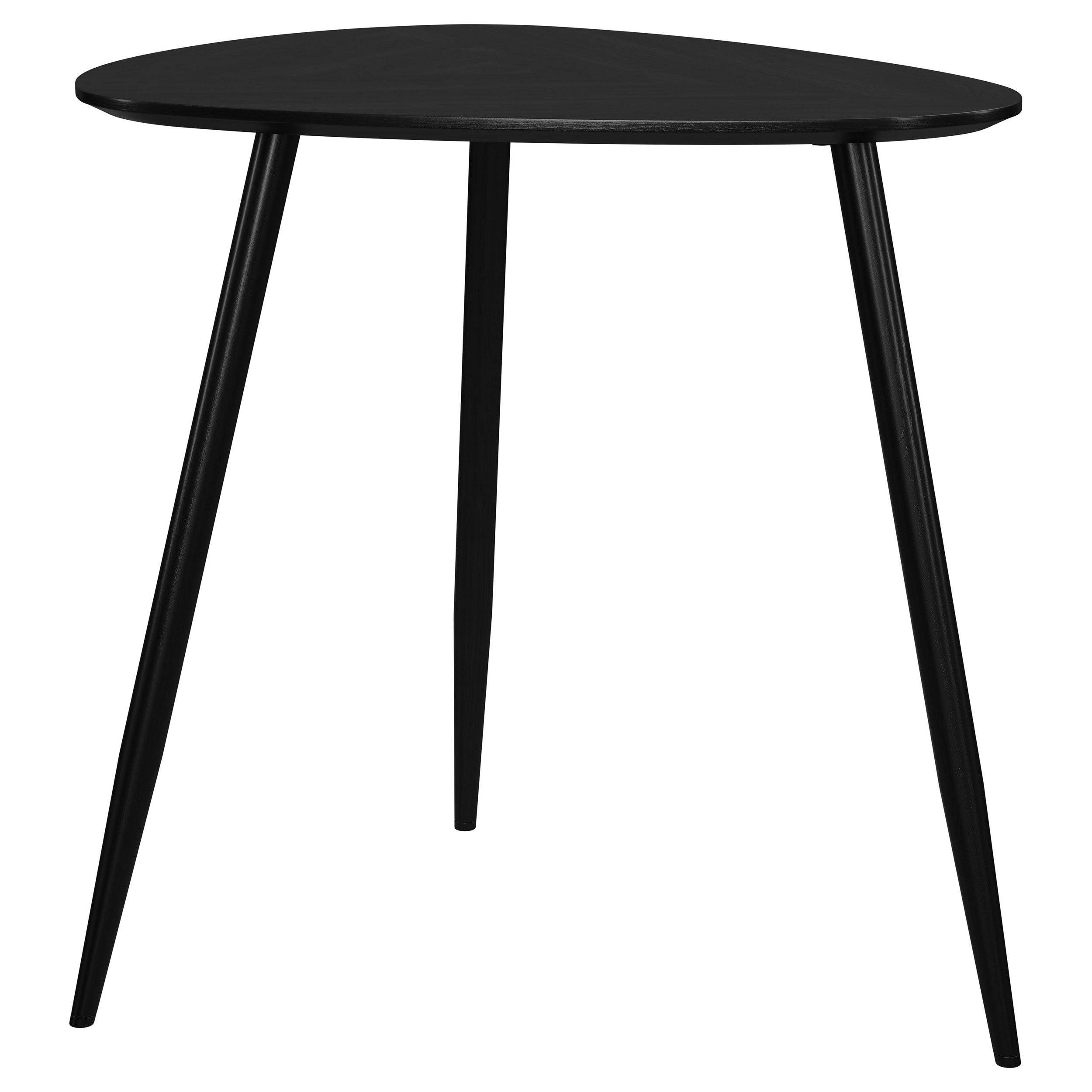 Odessa 3-piece Triangular Coffee and End Table Set Black — view 3