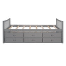 Daybed with Trundle and Drawers, Twin Size, Gray(OLD SKU: LP0000141EAA)