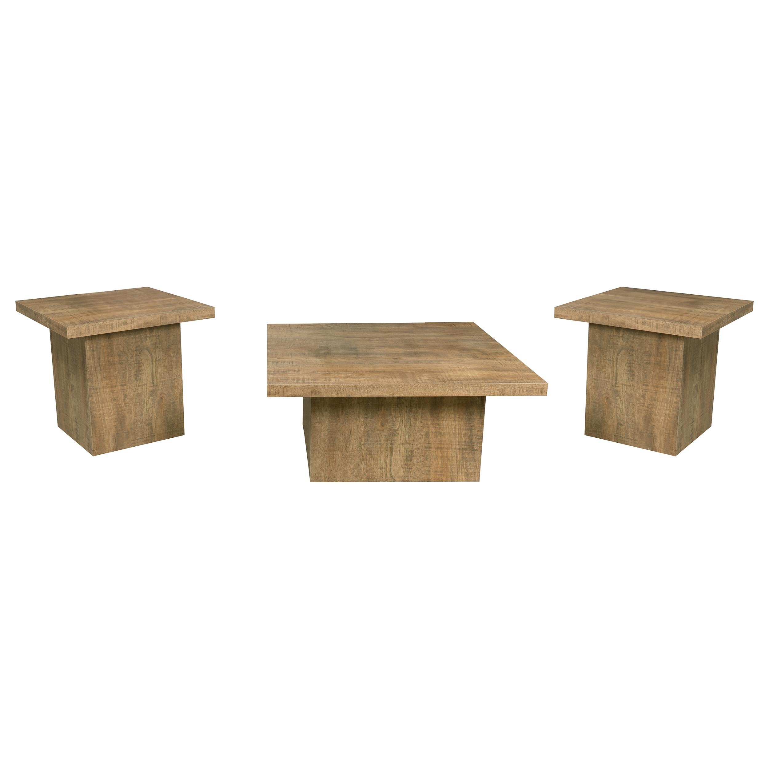 Devar 3-piece Square Coffee and End Table Set Mango — view 2
