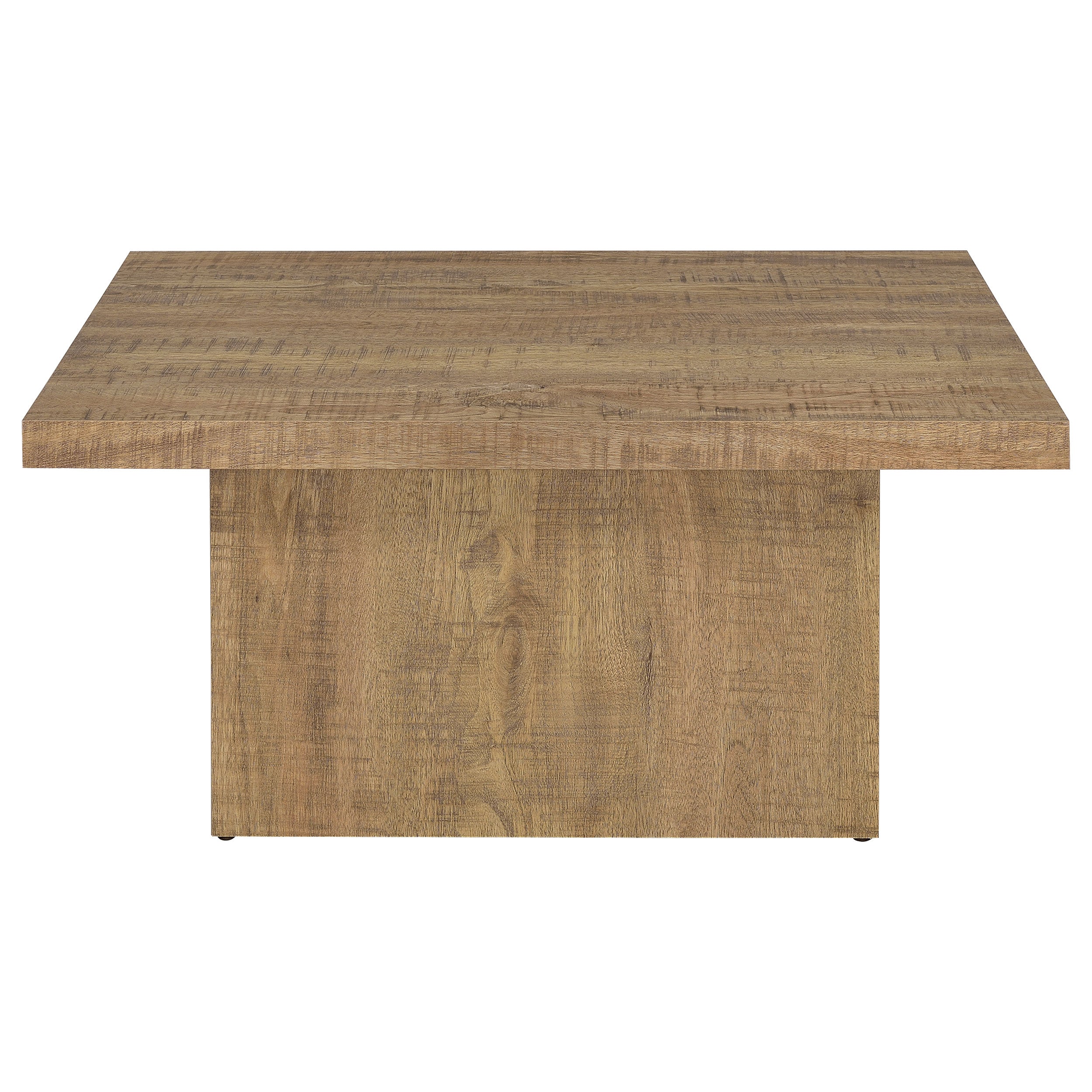 Devar Square Engineered Wood Coffee Table Mango Brown — view 3