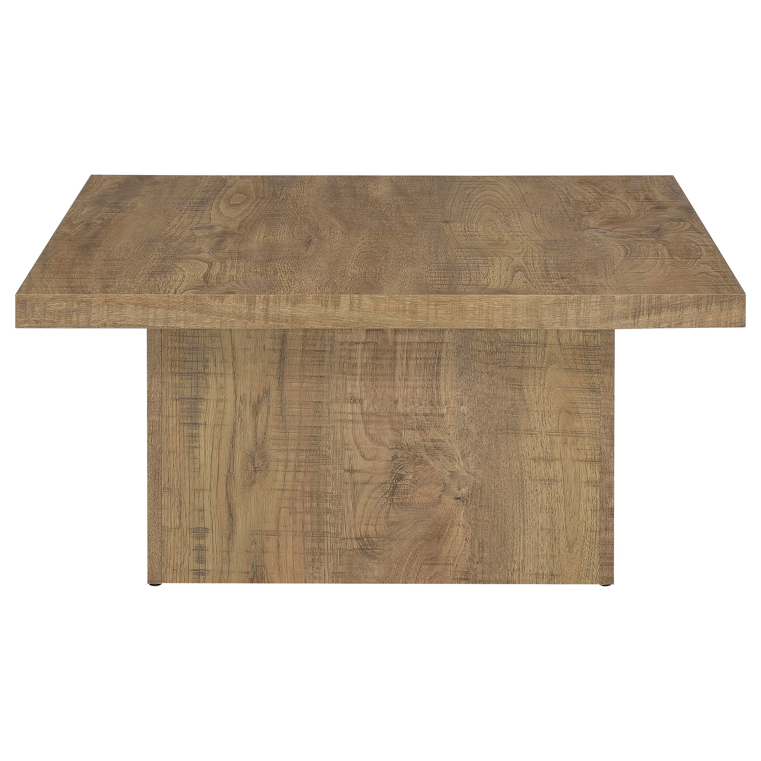 Devar Square Engineered Wood Coffee Table Mango Brown — view 4