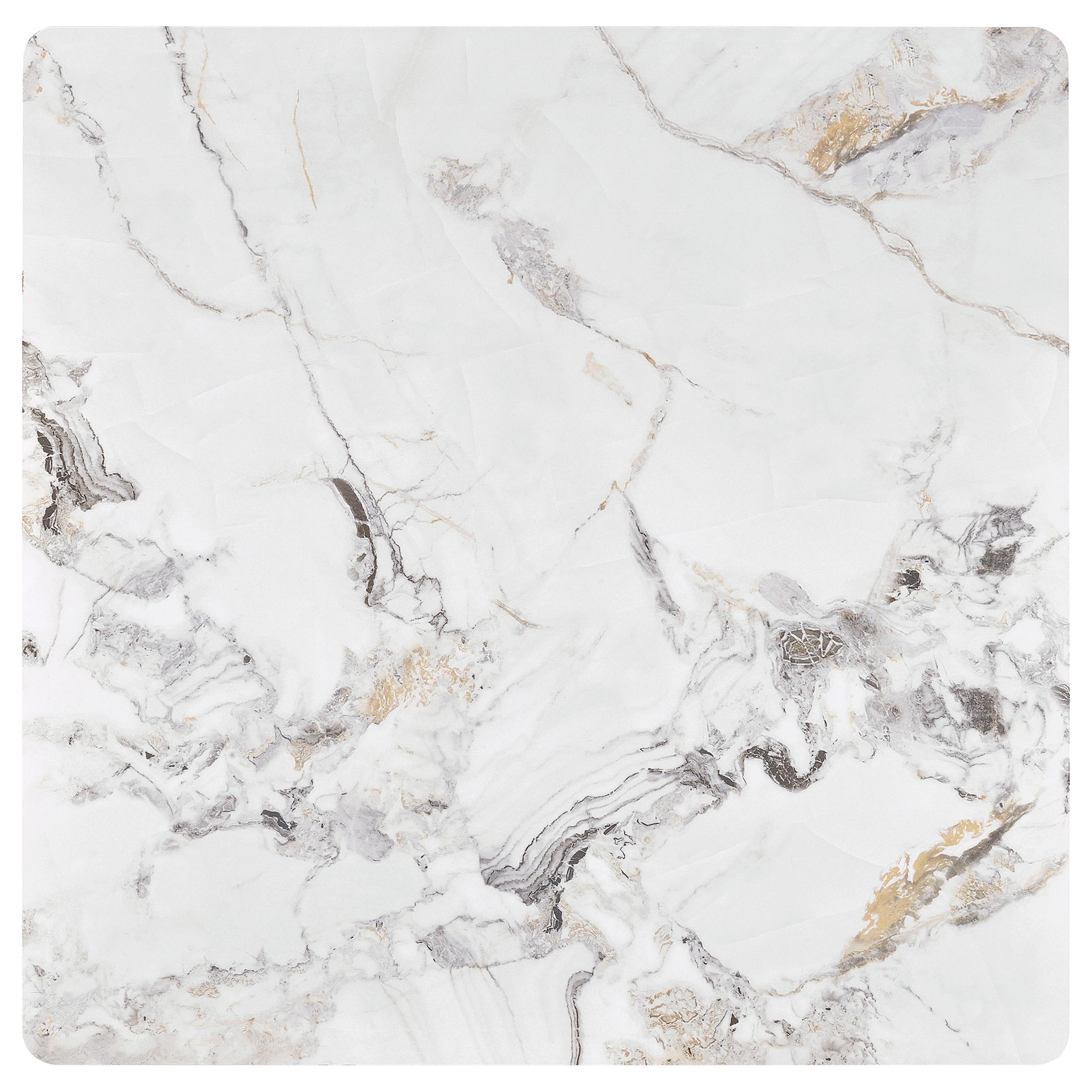 Carvell Square Sintered Stone Top Coffee Table Mirage White — view 8