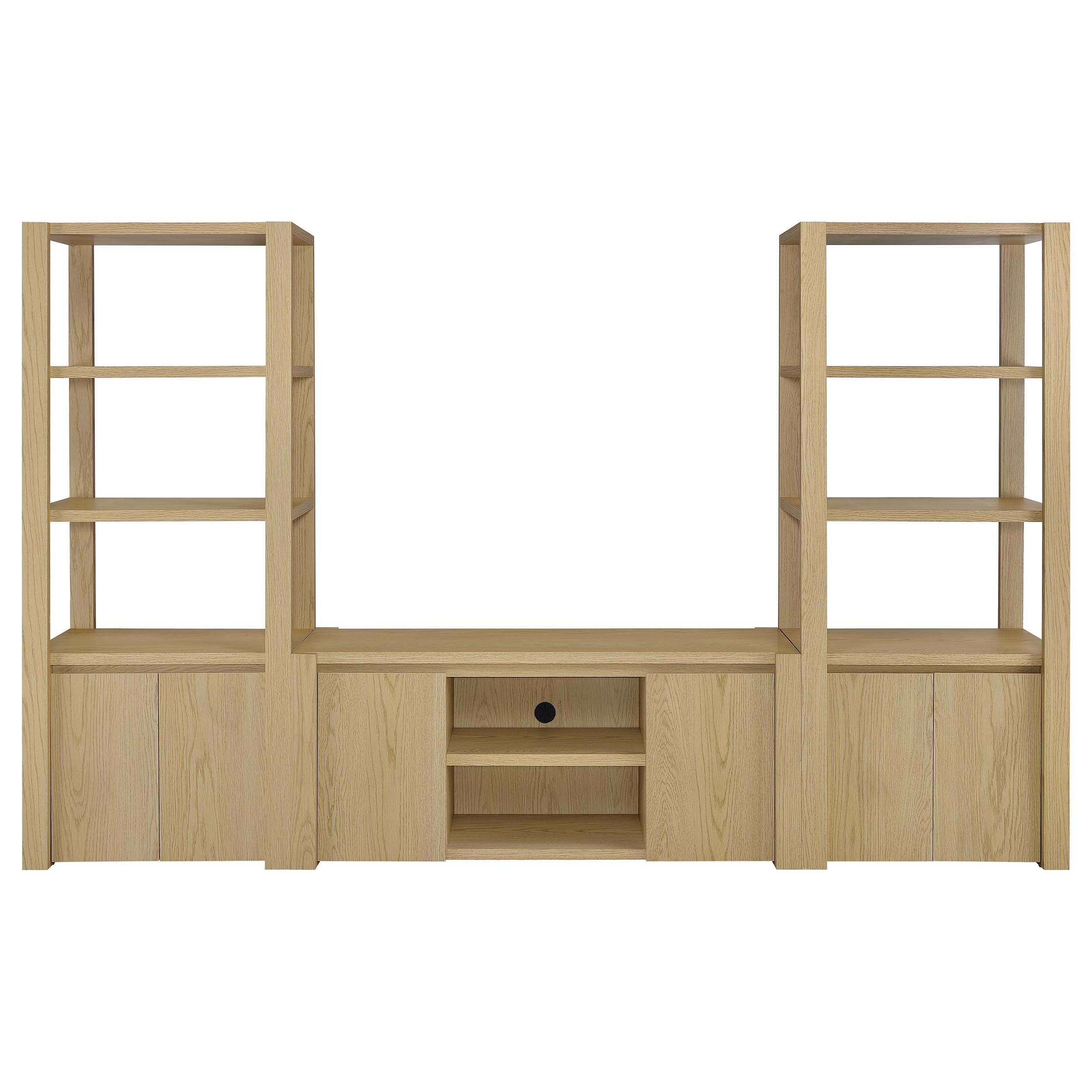 Laurelton 60-inch 2-door TV Stand Media Console Light Oak — view 13