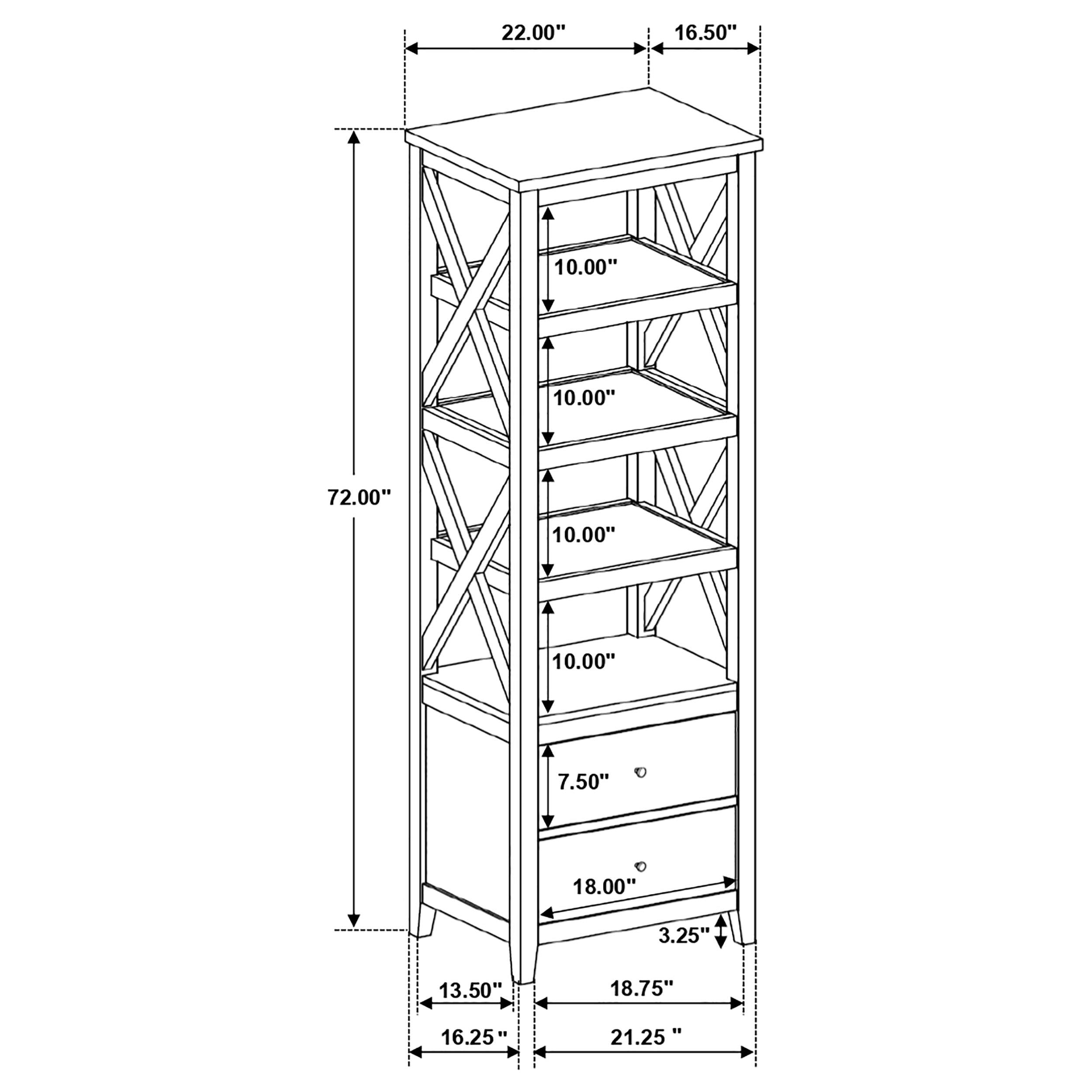 Hollis 3-piece 67-inch TV Stand Entertainment Center White — view 13