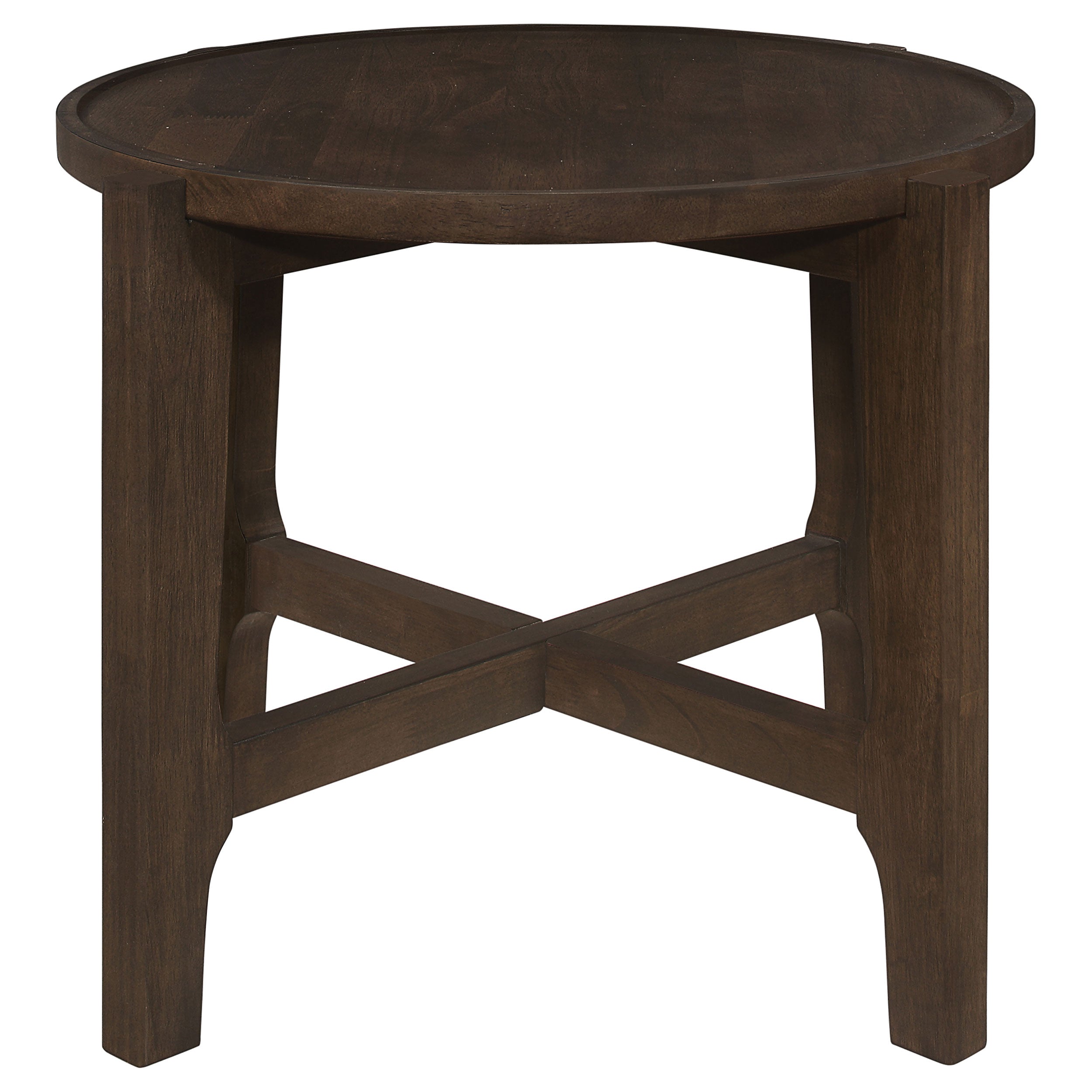 Cota 3-piece Solid Wood Coffee and End Table Set Dark Brown — view 5